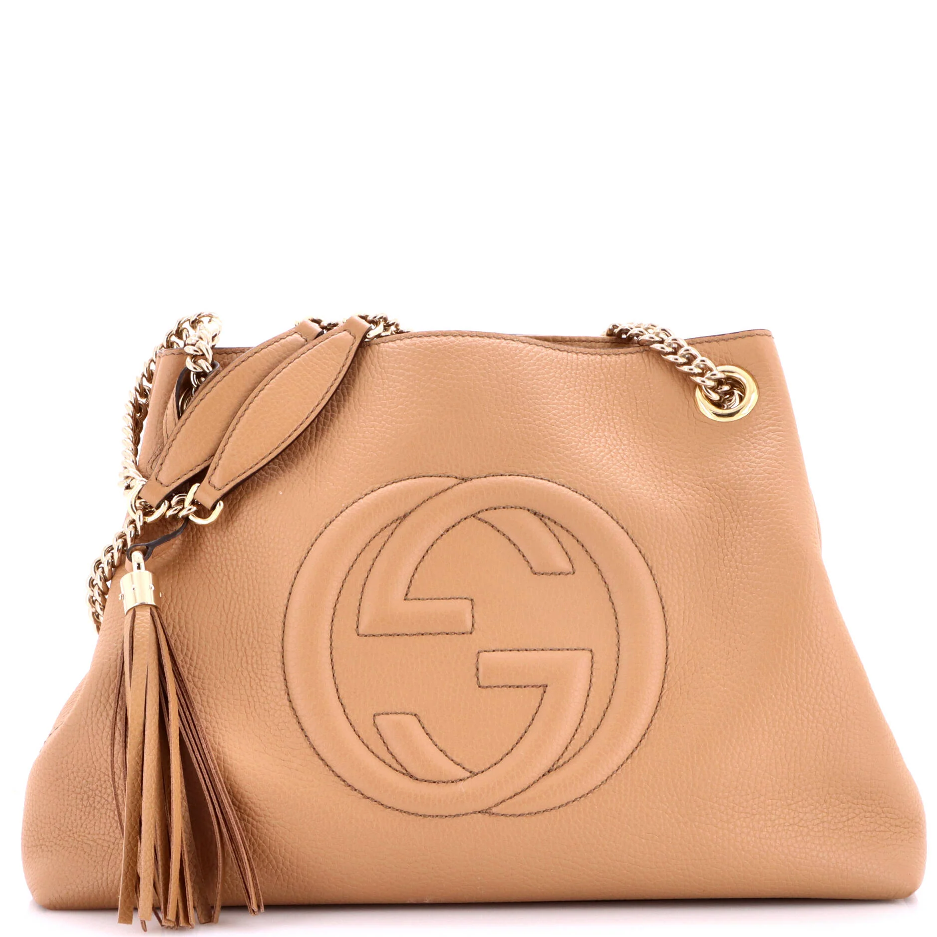 Soho Chain Strap Shoulder Bag Leather Medium