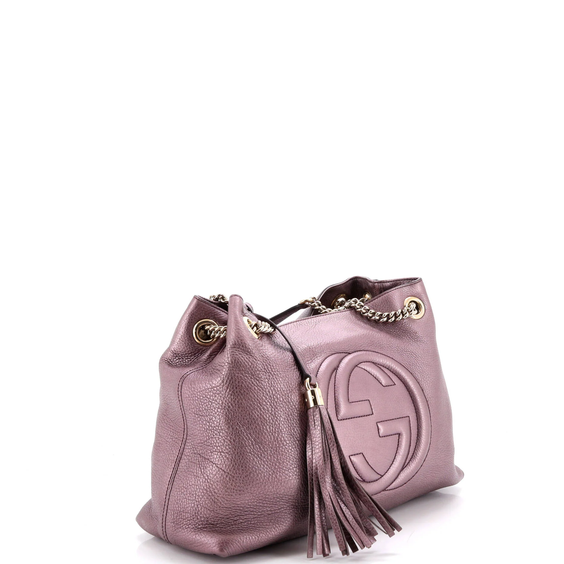 Soho Chain Strap Shoulder Bag Leather Medium - Image 2