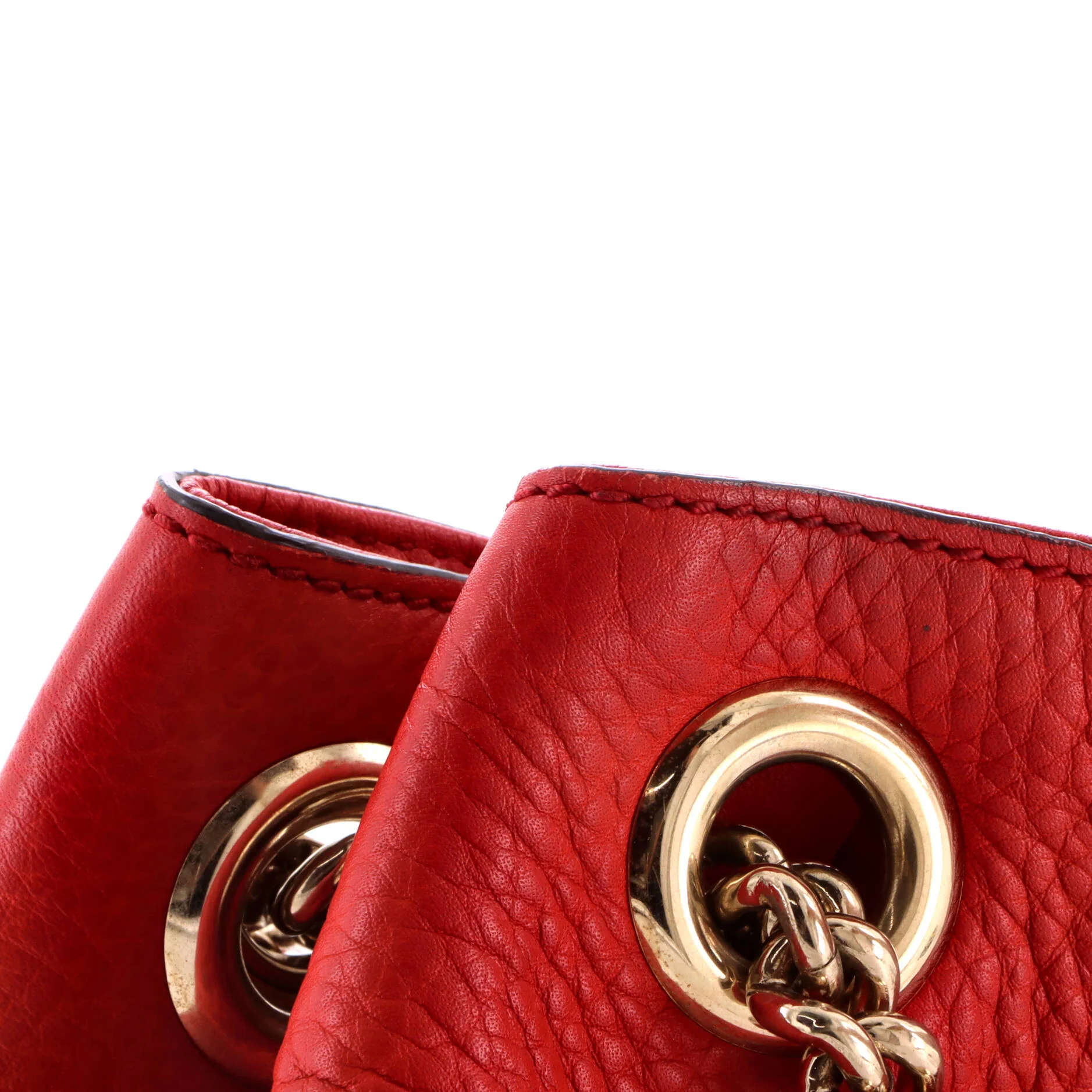Soho Chain Strap Shoulder Bag Leather Medium - Image 7