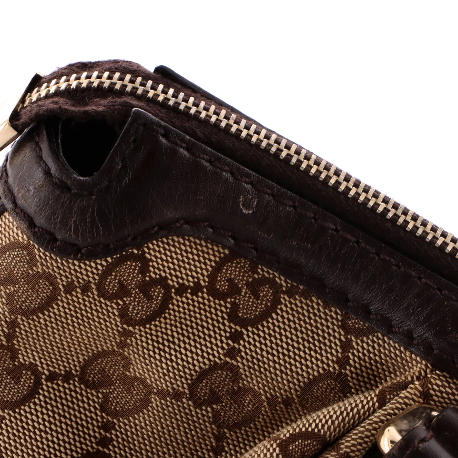 Sukey Top Handle Satchel GG Canvas with Leather Medium - Image 7
