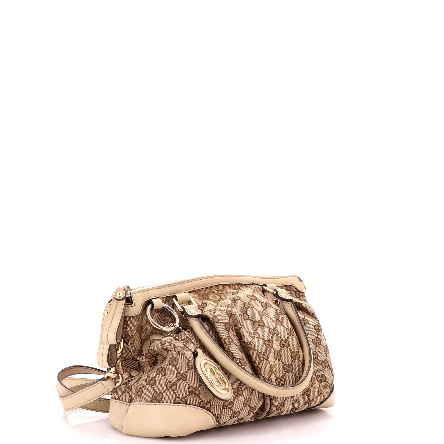 Sukey Top Handle Satchel GG Canvas with Leather Medium - Image 2