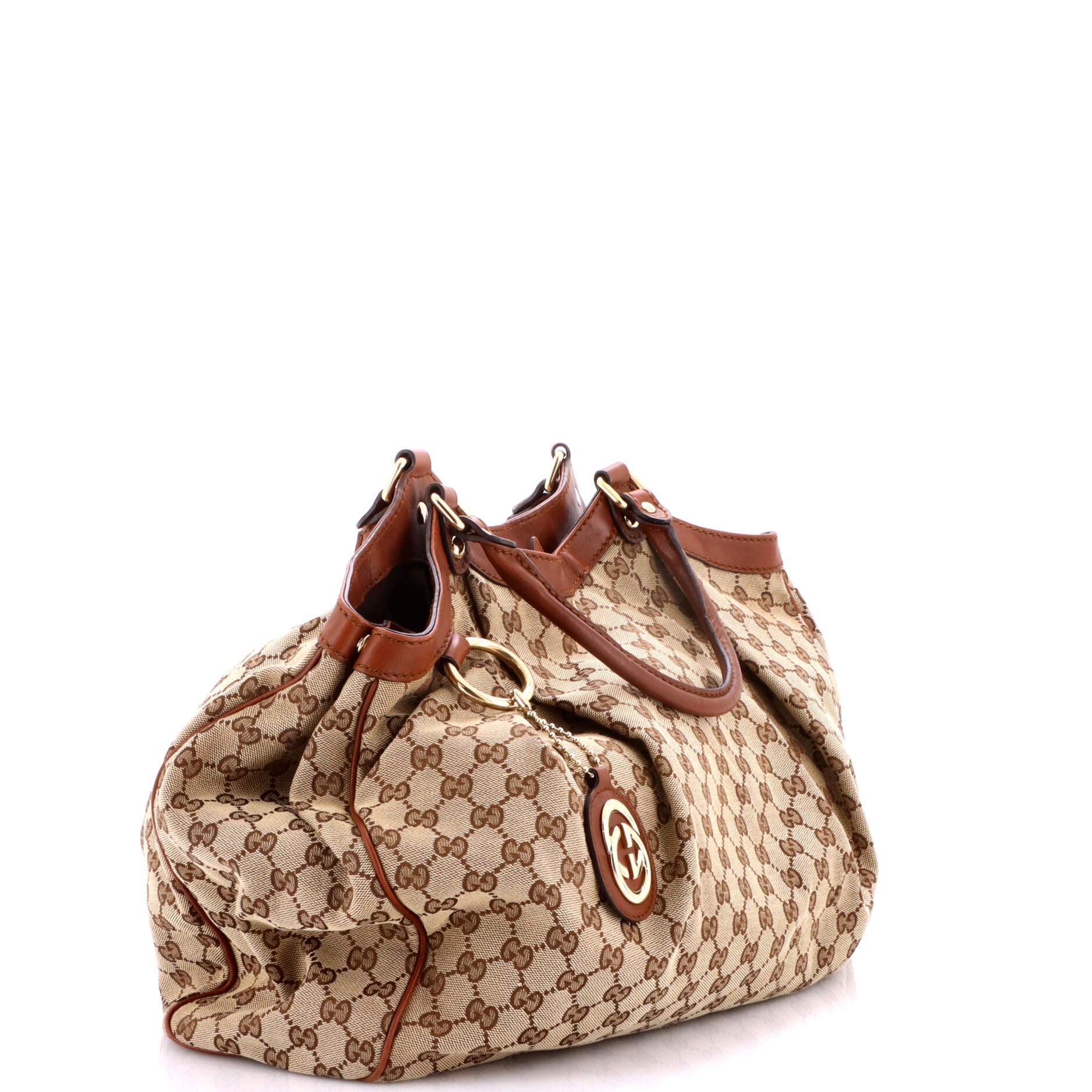 Sukey Tote GG Canvas with Leather Large - Image 2