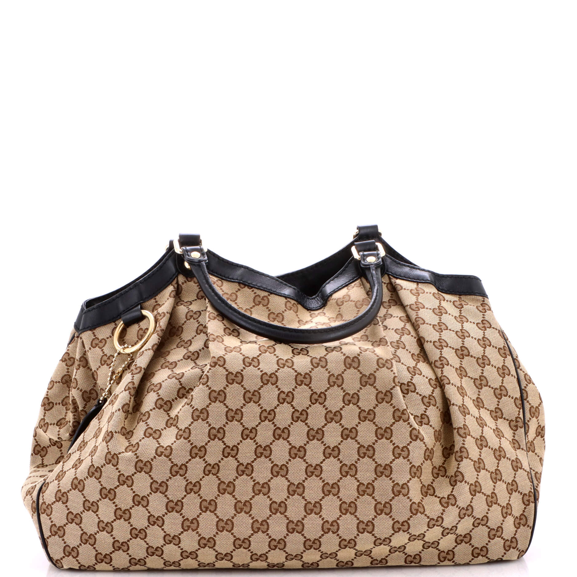Sukey Tote GG Canvas with Leather Large