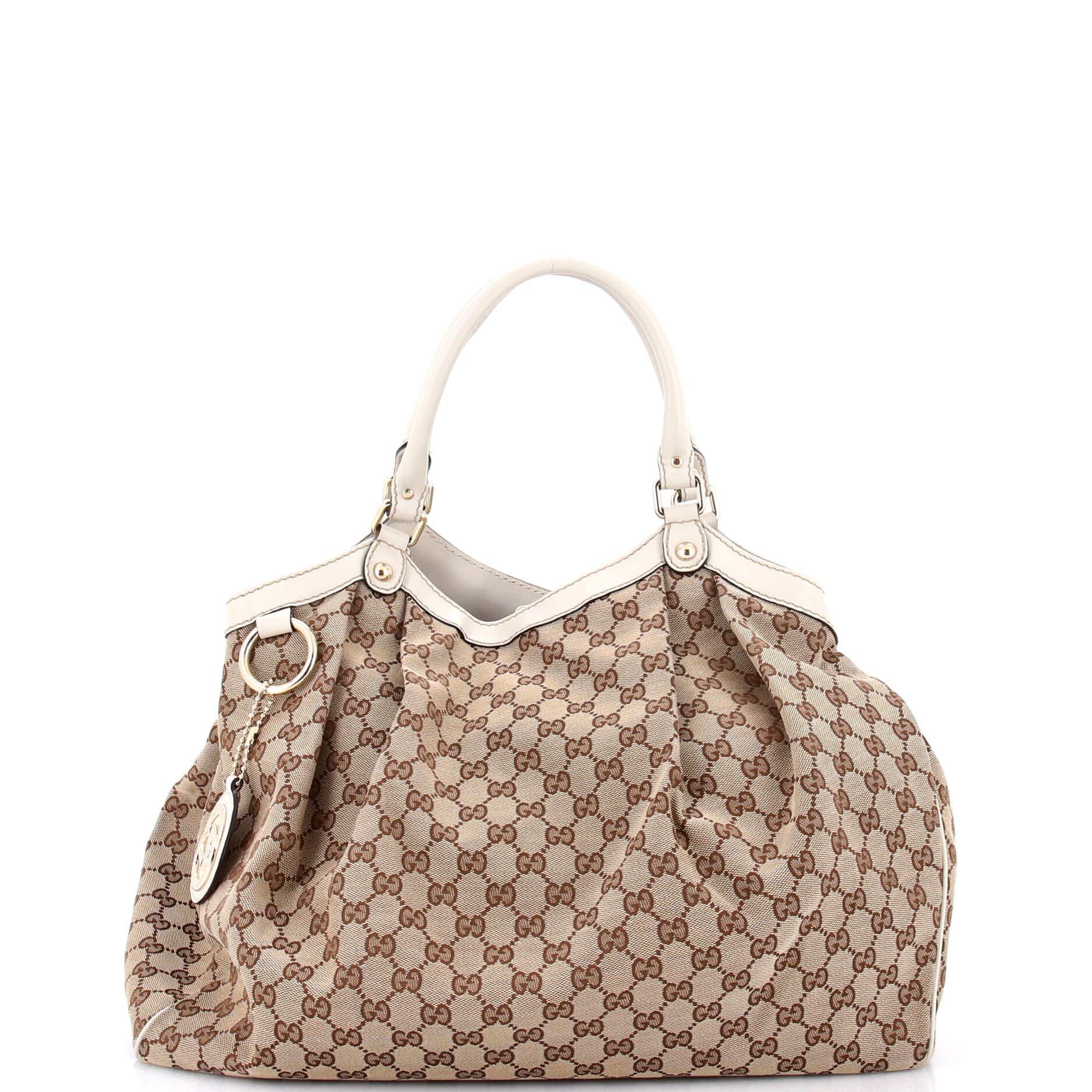Sukey Tote GG Canvas with Leather Large