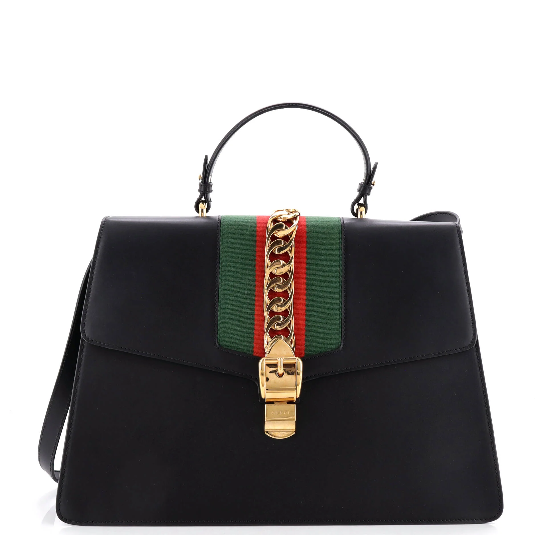 Sylvie Top Handle Bag Leather Large