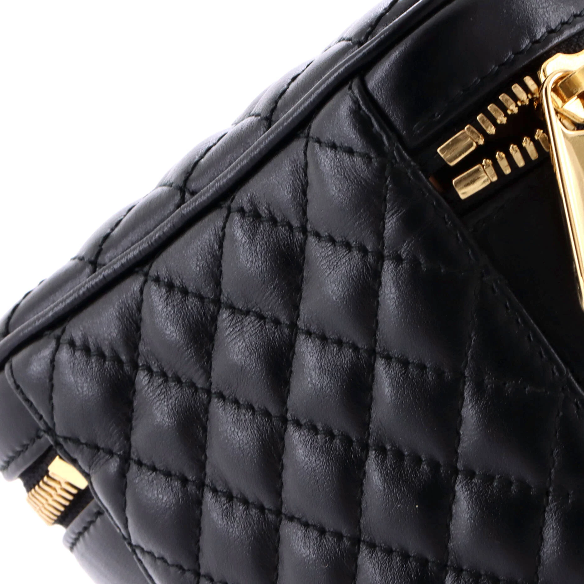 Trapuntata Crossbody Belt Bag Quilted Leather - Image 7