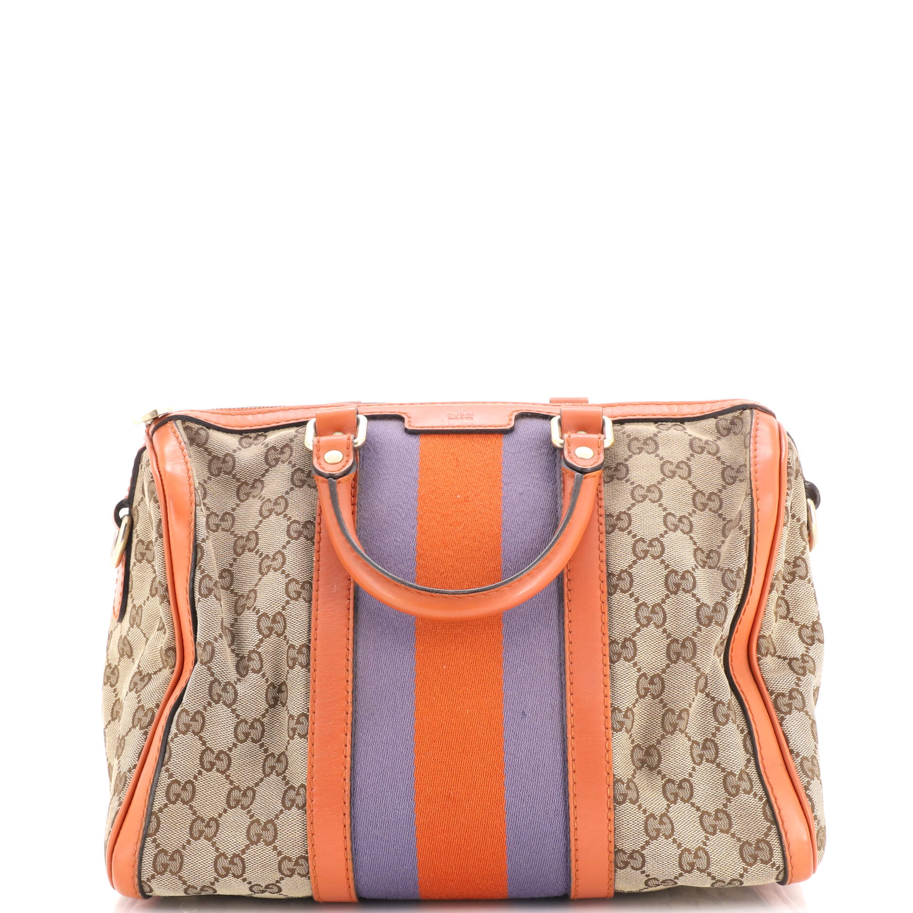 Vintage Web Boston Bag GG Canvas Medium
