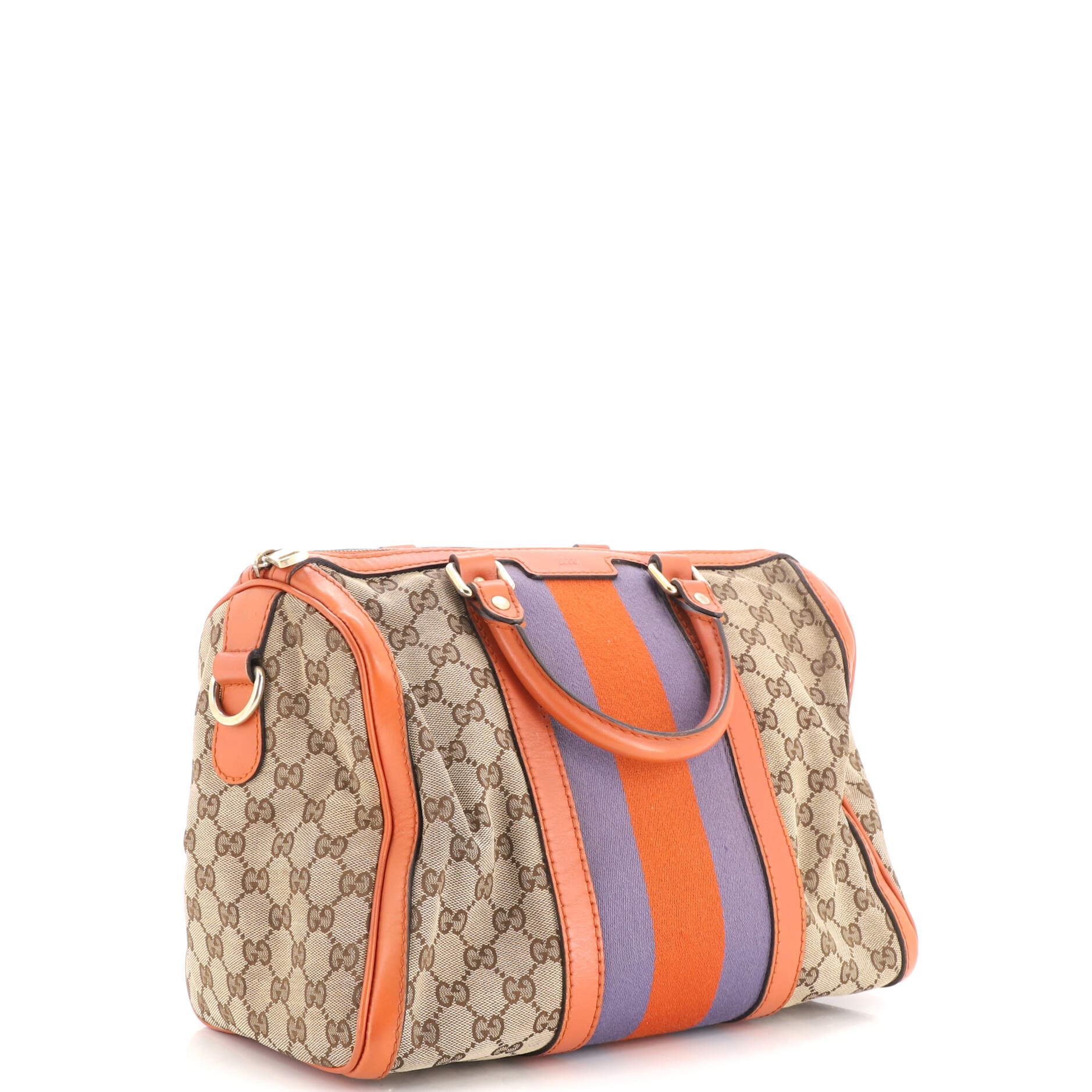 Vintage Web Boston Bag GG Canvas Medium - Image 2
