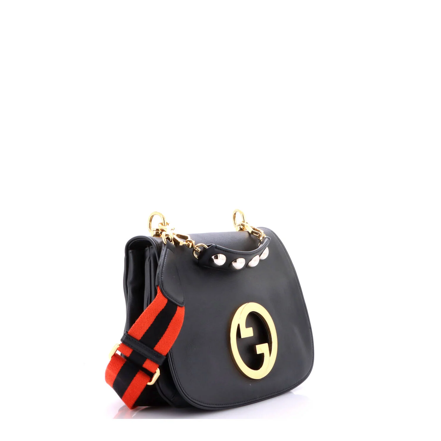 Web Blondie Shoulder Flap Bag Leather Medium - Image 2