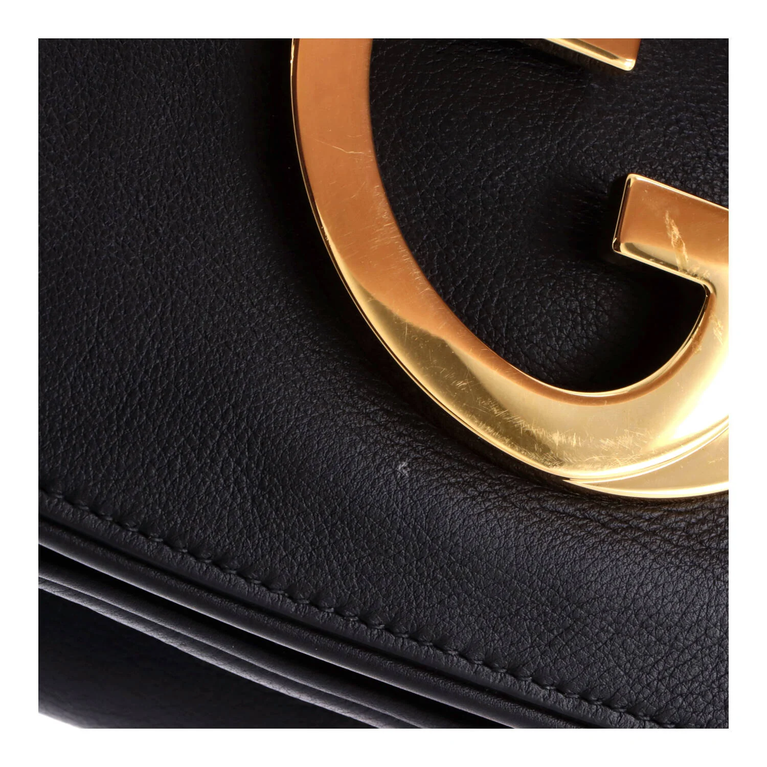 Web Blondie Shoulder Flap Bag Leather Medium - Image 6
