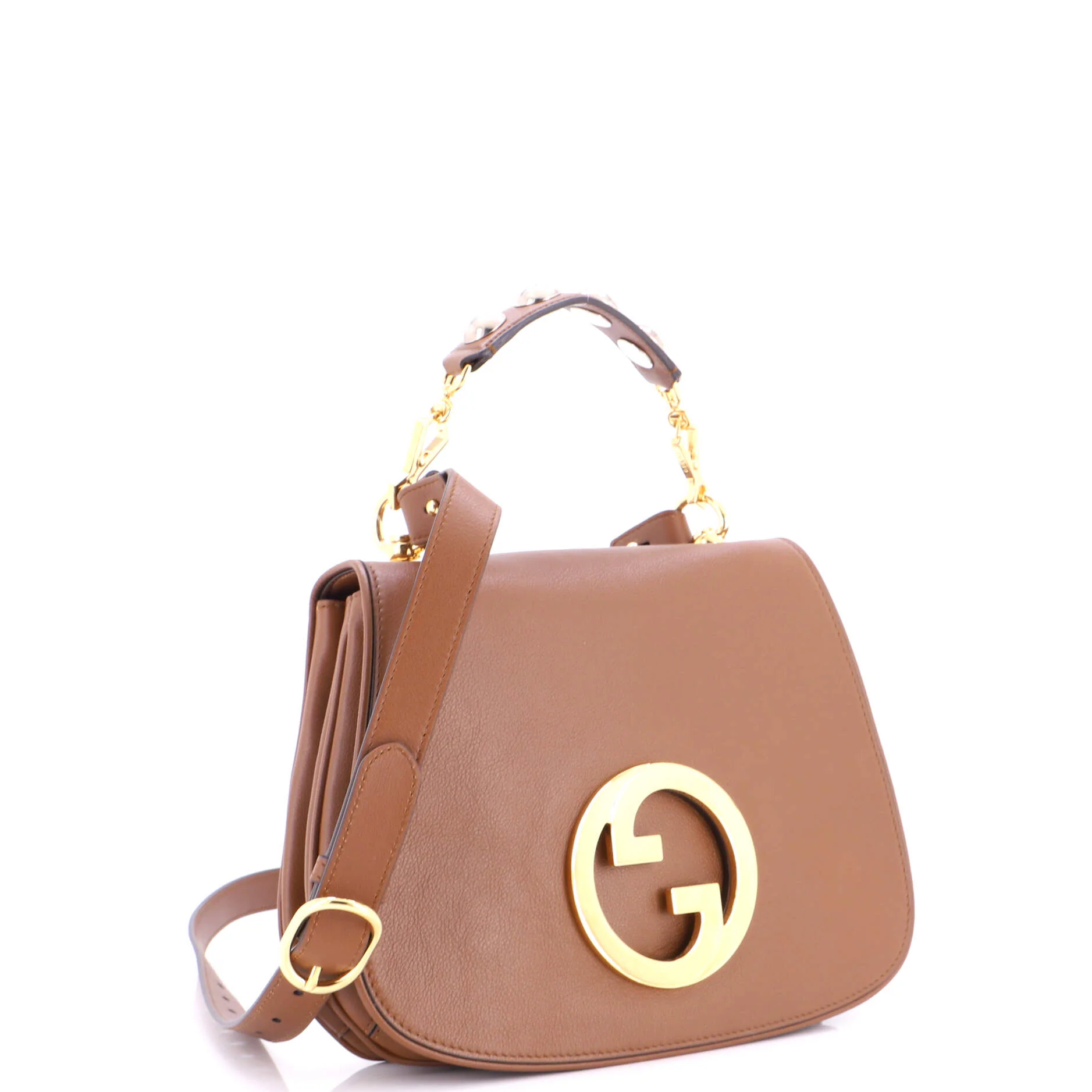 Web Blondie Shoulder Flap Bag Leather Medium - Image 3