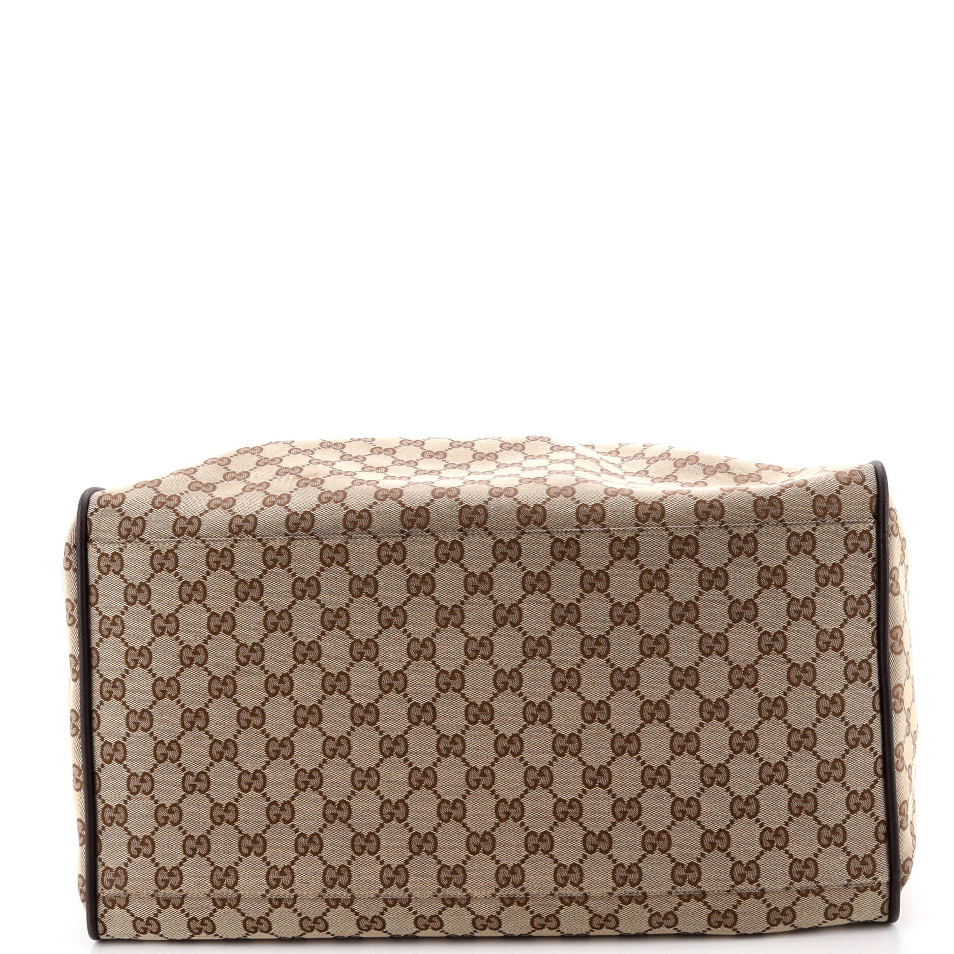 Web Carry On Duffle Bag GG Canvas with Leather Medium - Image 4