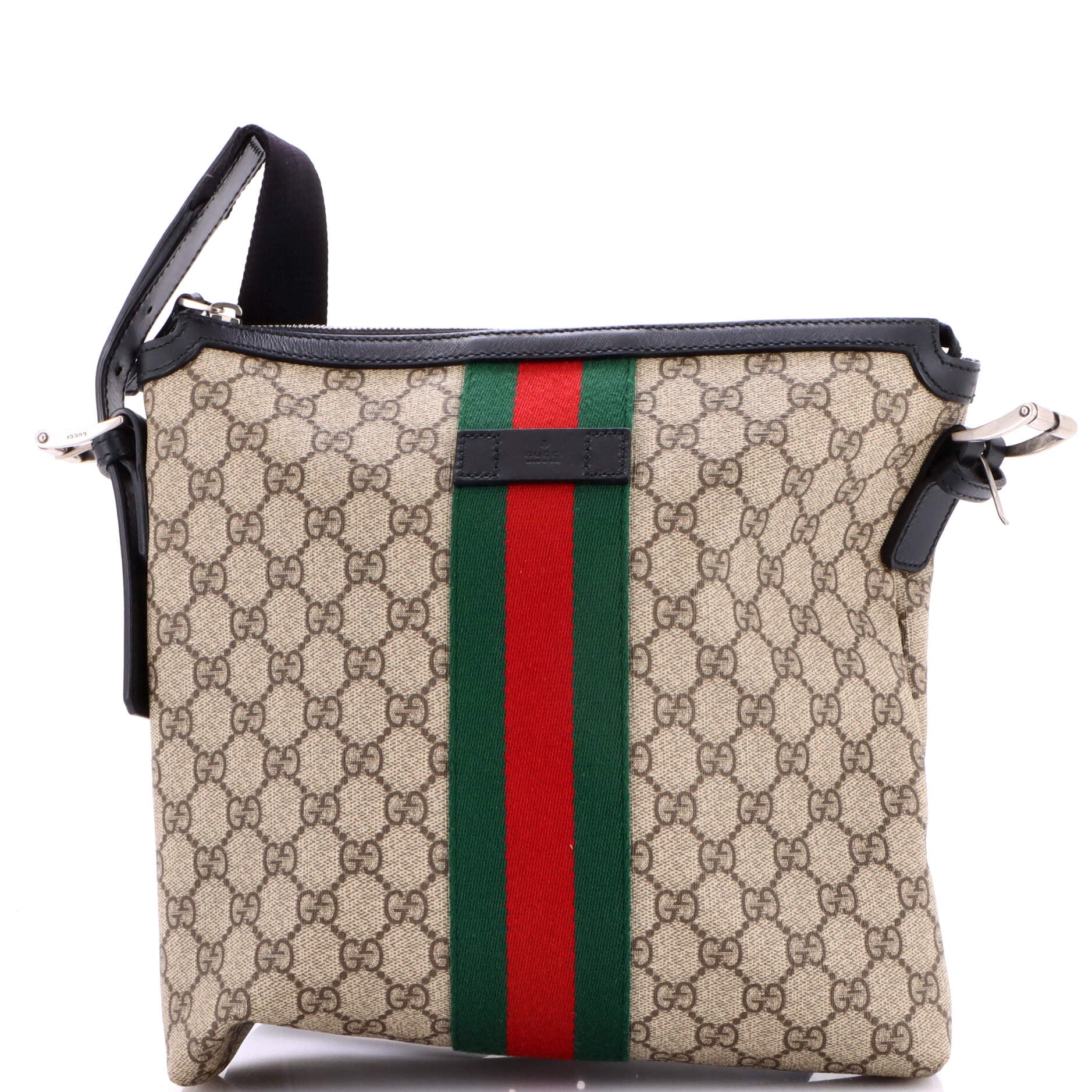 Web Messenger Bag GG Coated Canvas Medium