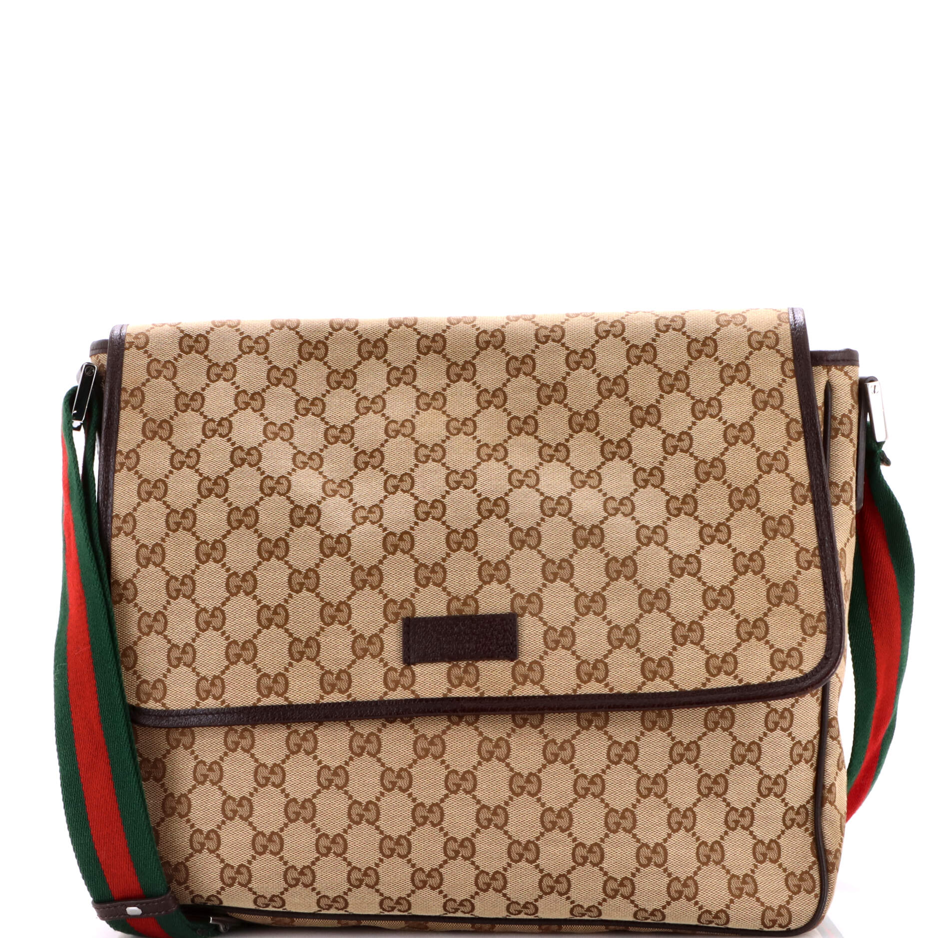 Web Strap Flap Messenger GG Canvas Medium