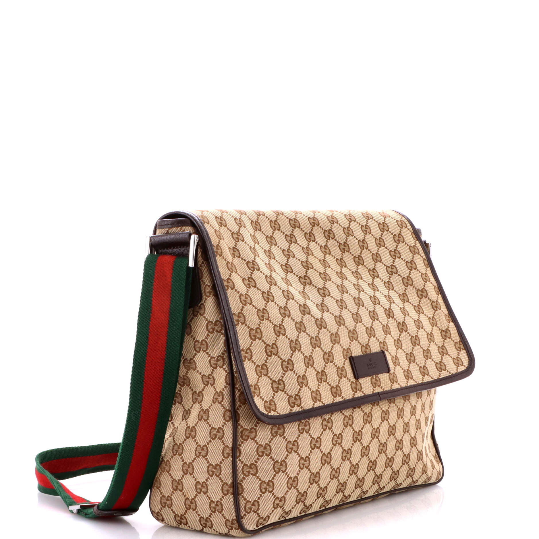 Web Strap Flap Messenger GG Canvas Medium - Image 2