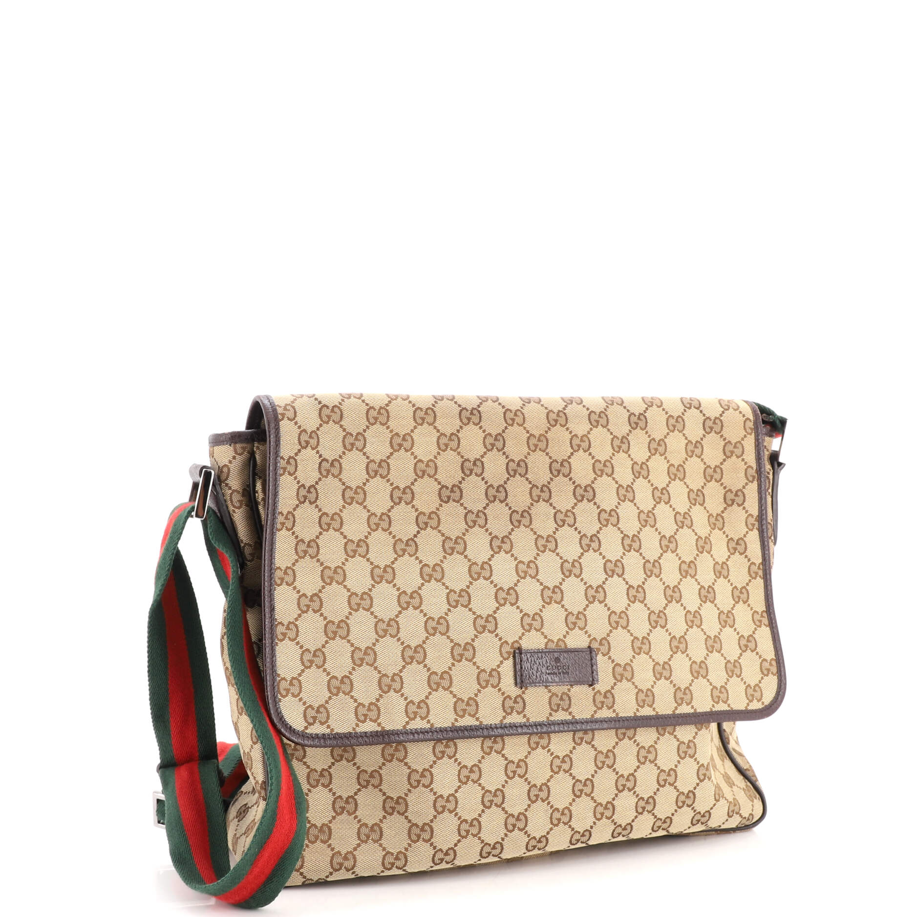 Web Strap Flap Messenger GG Canvas Medium - Image 2