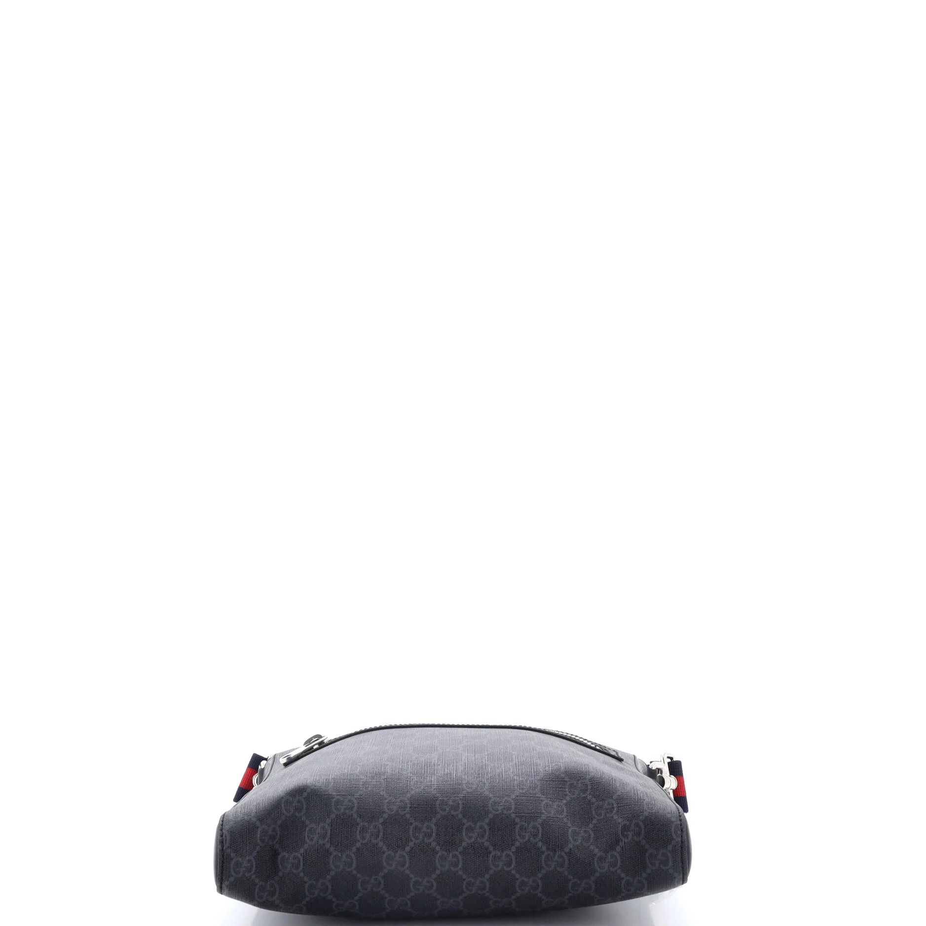 Web Strap Front Zip Messenger Bag GG Coated Canvas Medium - Image 4