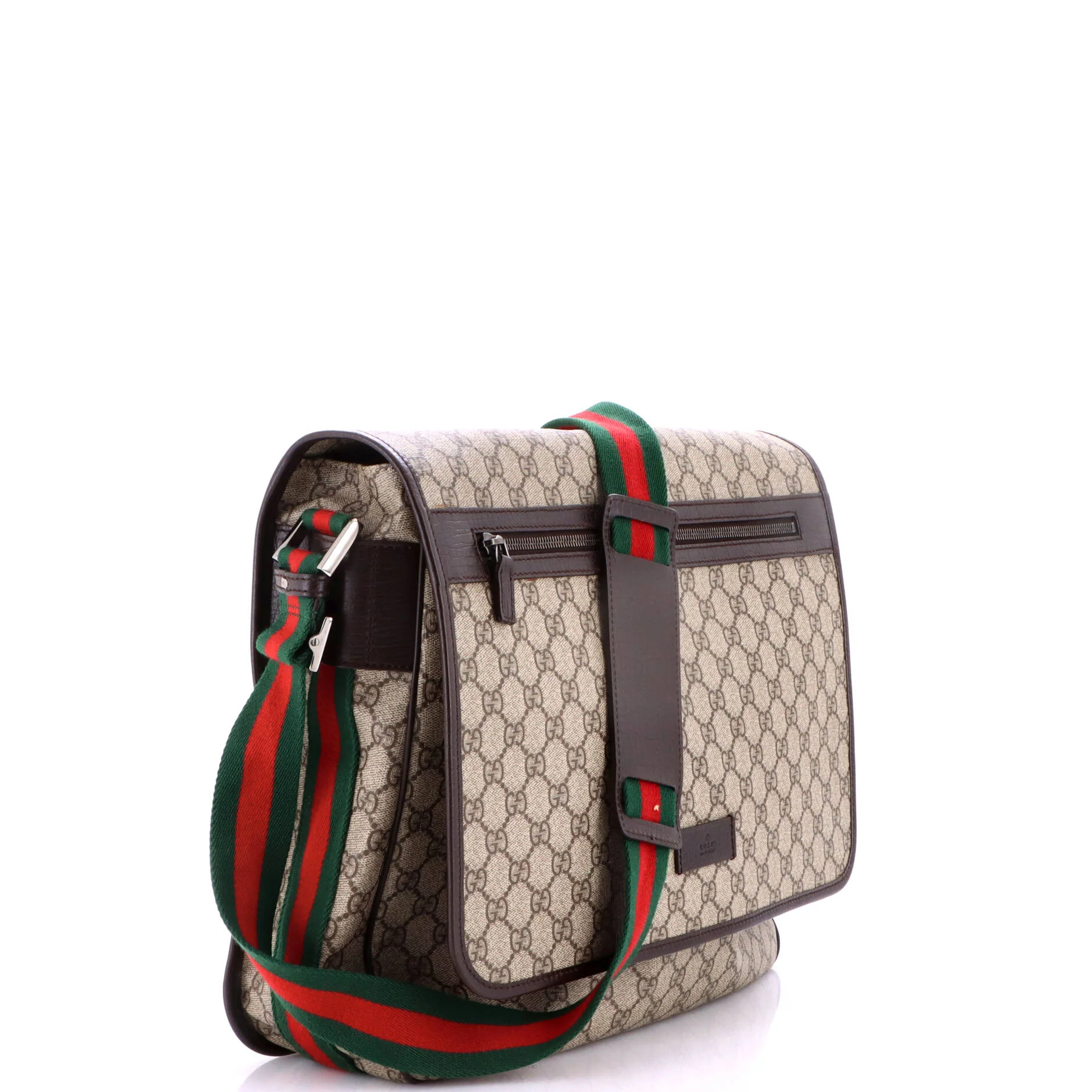 Web Strap Messenger Bag GG Coated Canvas Large - Image 2