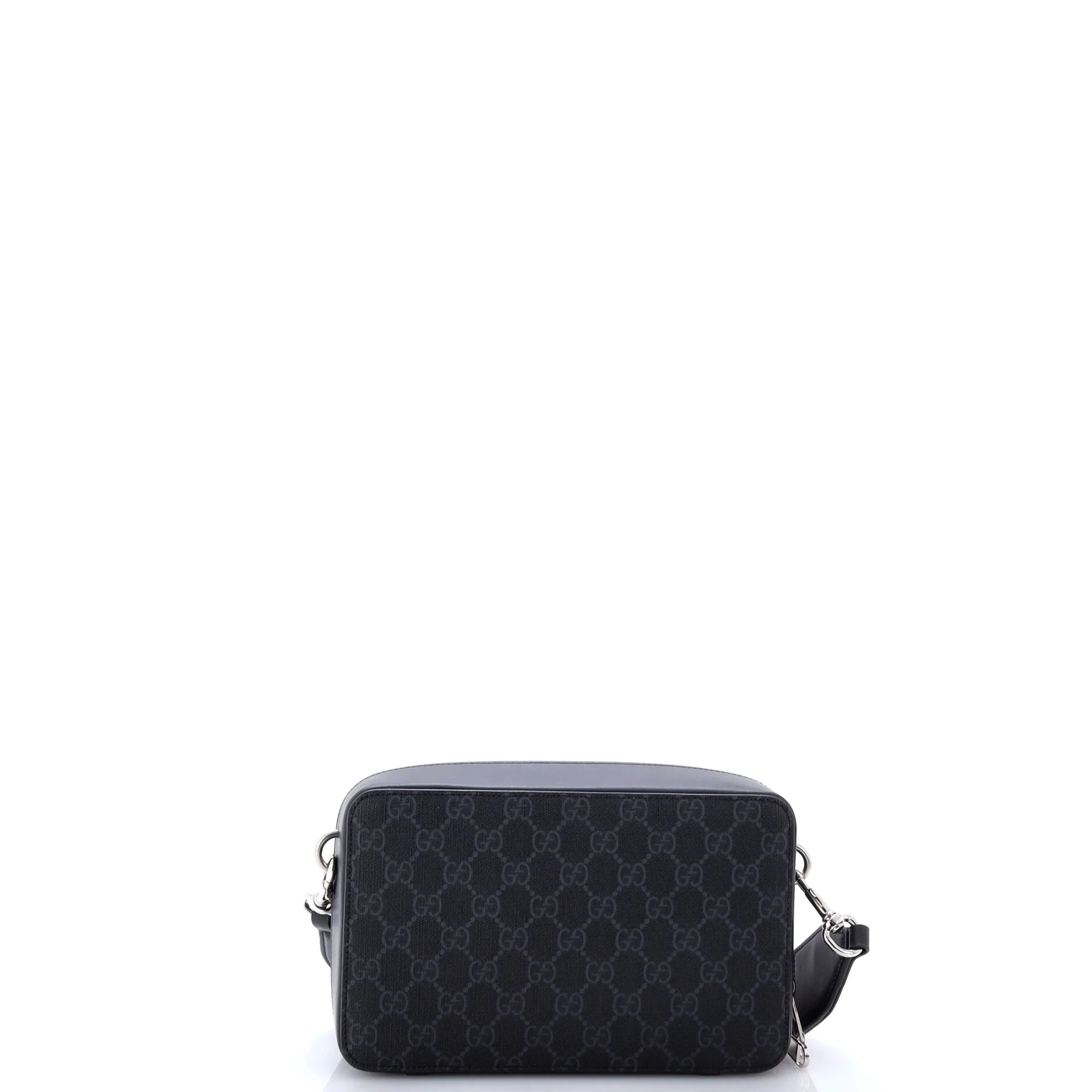 Web Strap Zip Around Camera Crossbody Bag GG Coated Canvas - Image 3