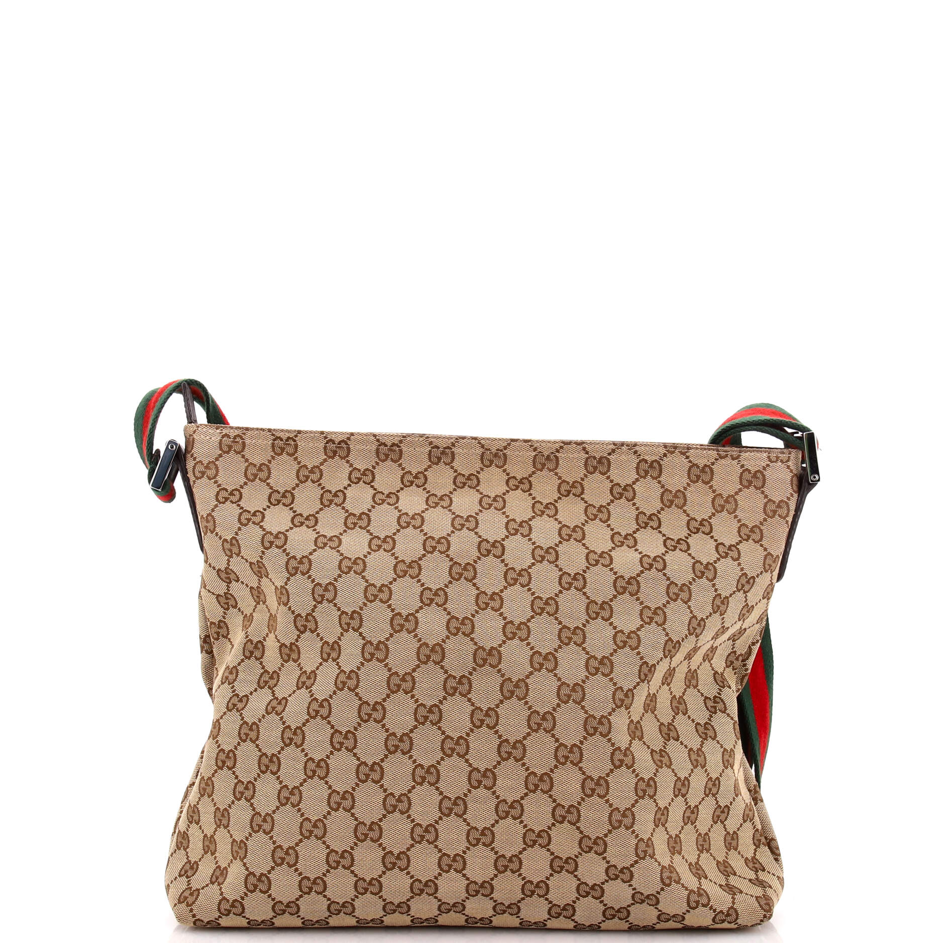 Web Strap Zip Messenger Bag GG Canvas Medium - Image 3