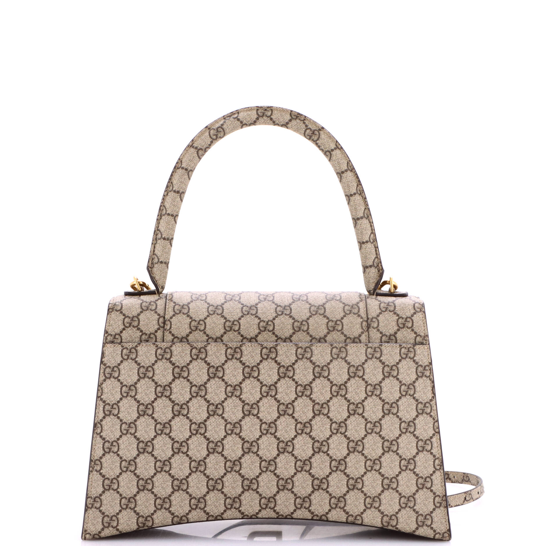 x Balenciaga The Hacker Project Hourglass Top Handle Bag GG Coated Canvas Medium - Image 3