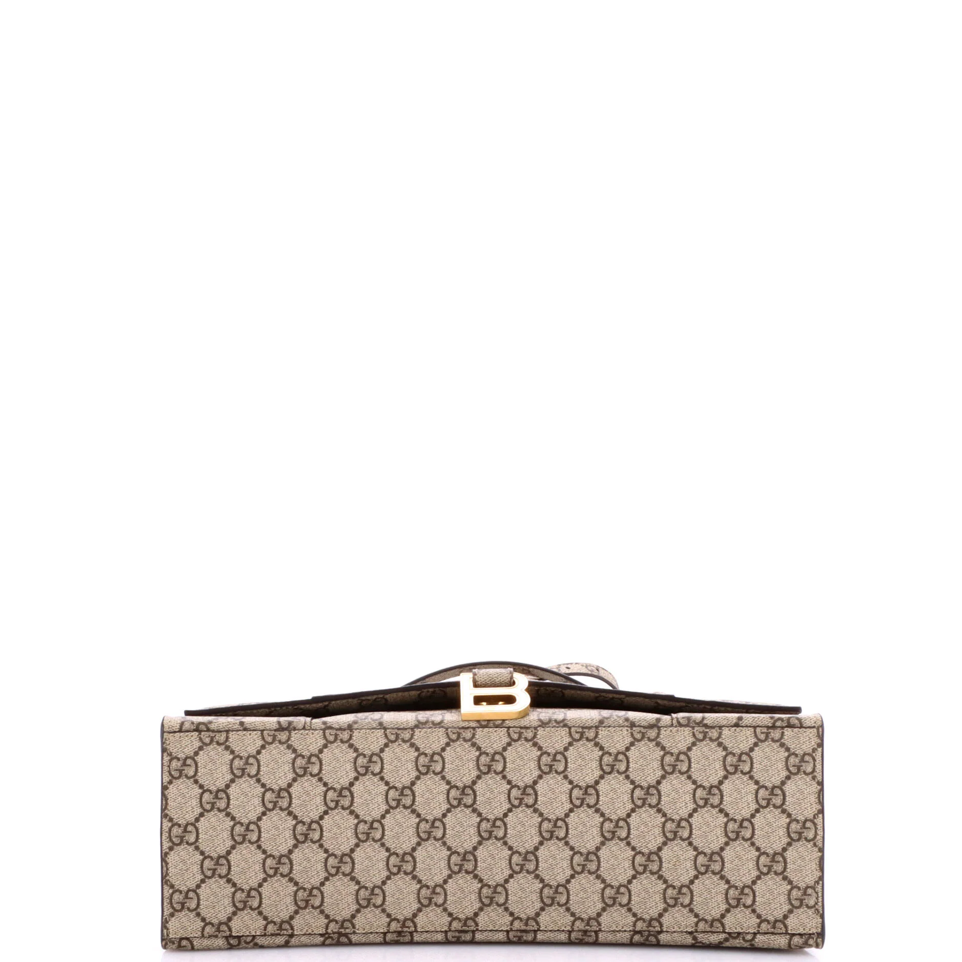 x Balenciaga The Hacker Project Hourglass Top Handle Bag GG Coated Canvas Medium - Image 4