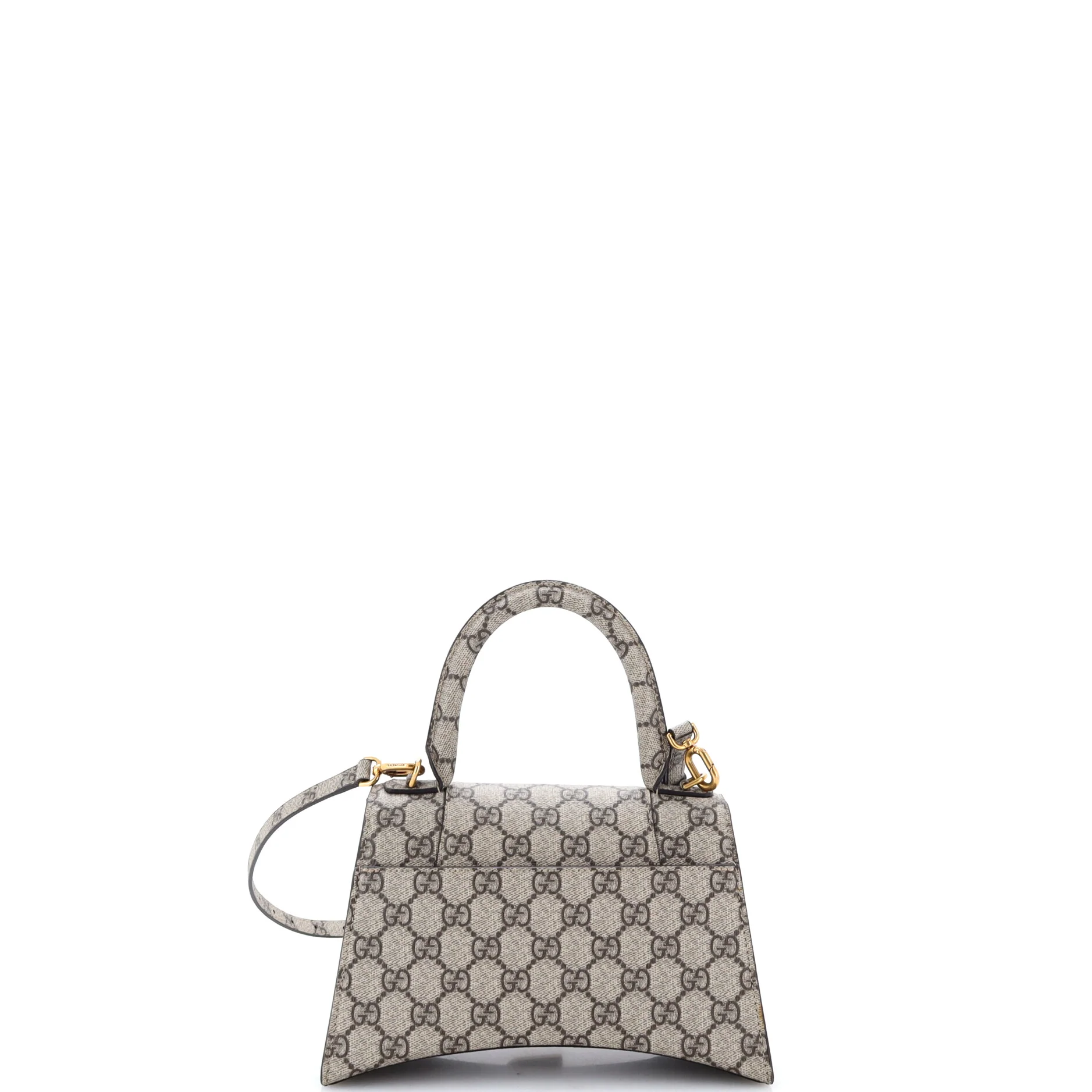 x Balenciaga The Hacker Project Hourglass Top Handle Bag GG Coated Canvas Small - Image 3