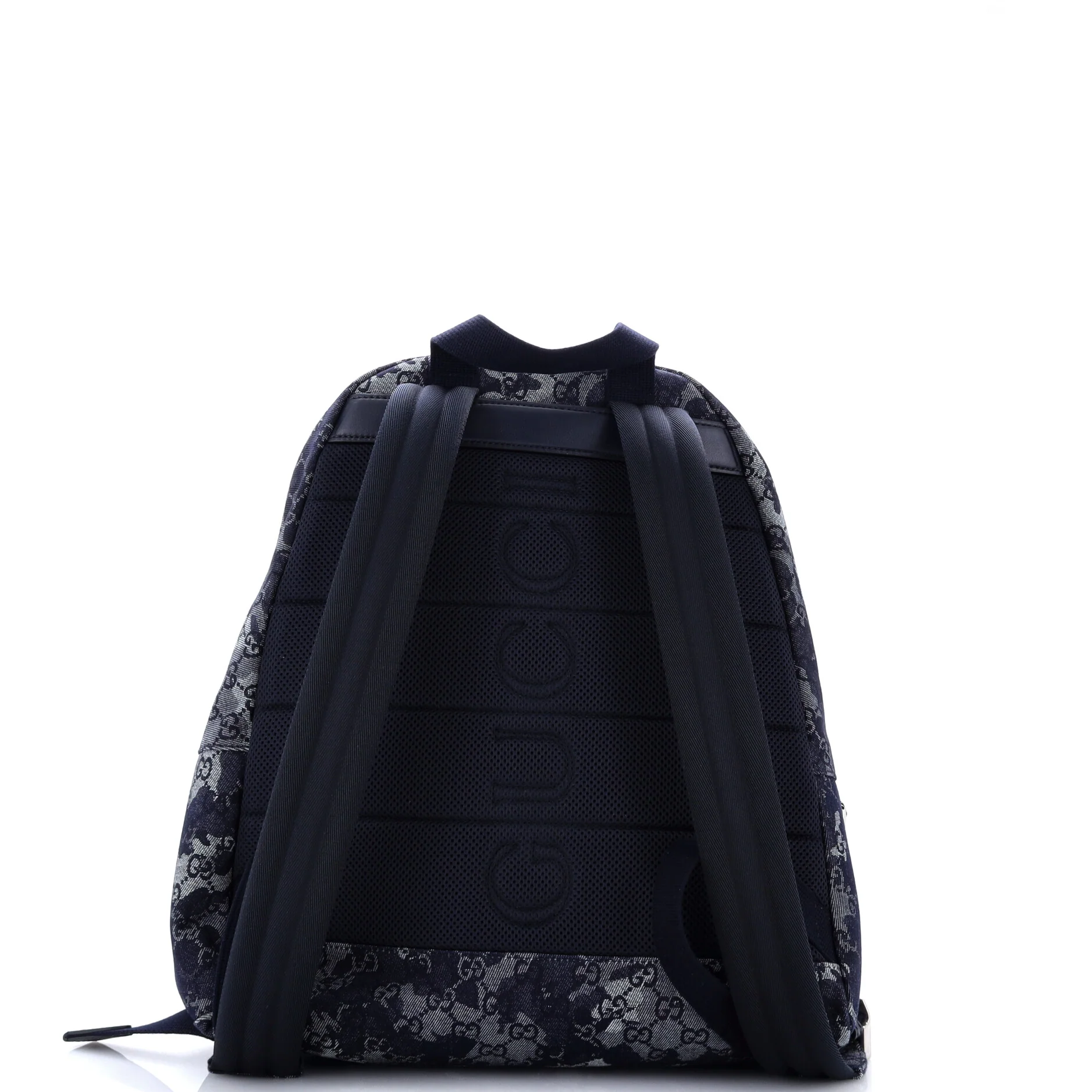 Zip Front Pocket Backpack Camouflage GG Denim - Image 3