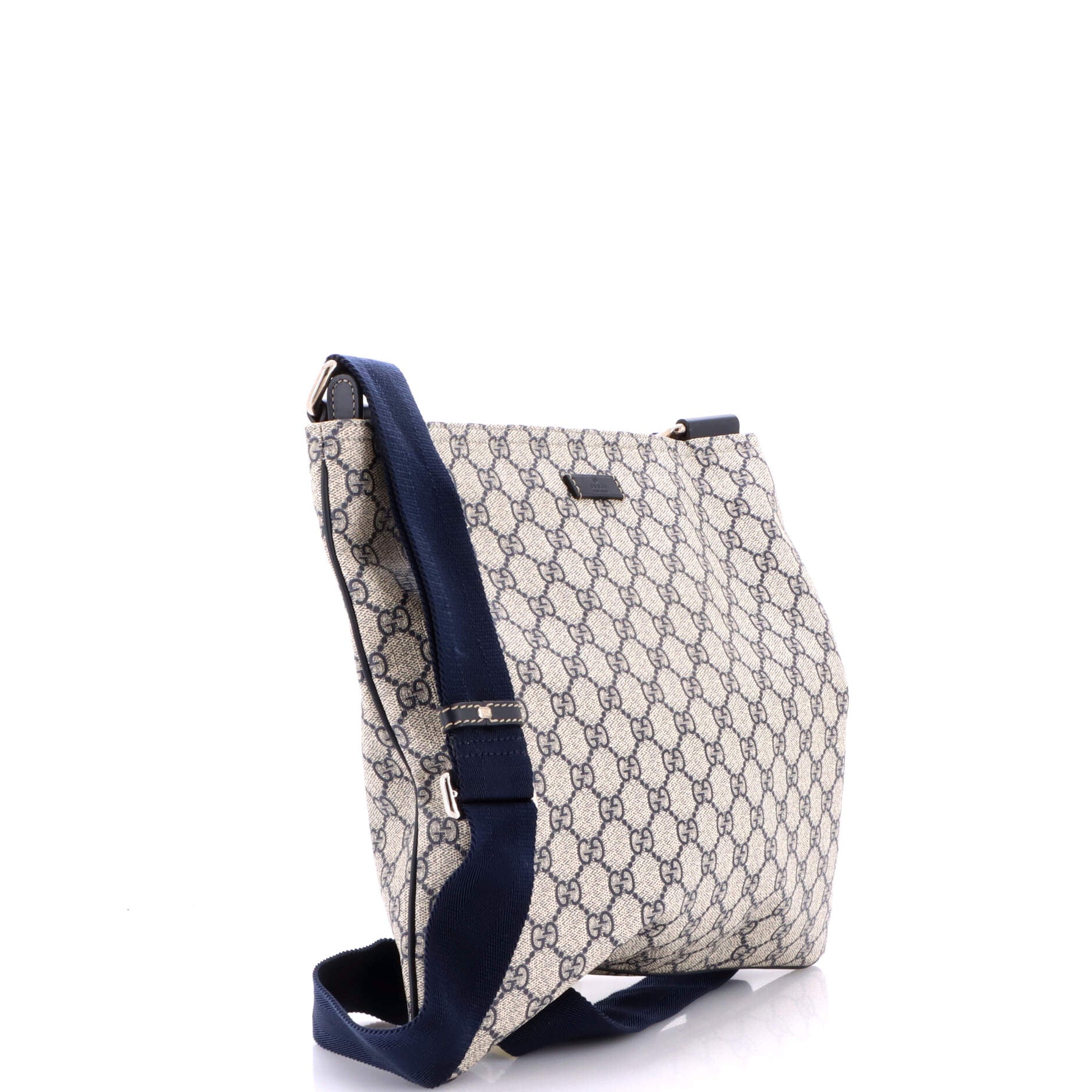 Zip Top Messenger Bag GG Coated Canvas Large - Image 2