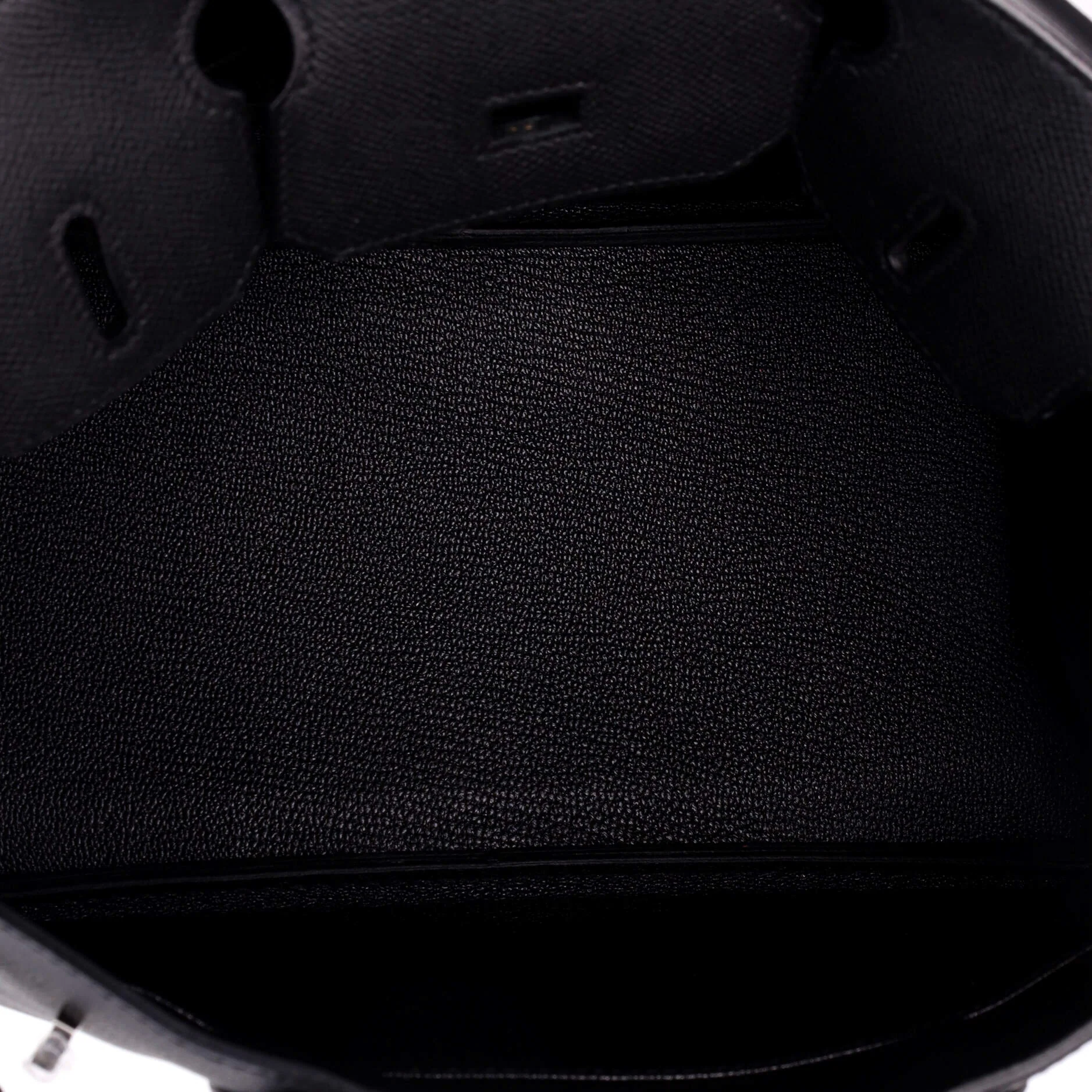 Birkin Handbag Noir Epsom with Palladium Hardware 30 - Image 6
