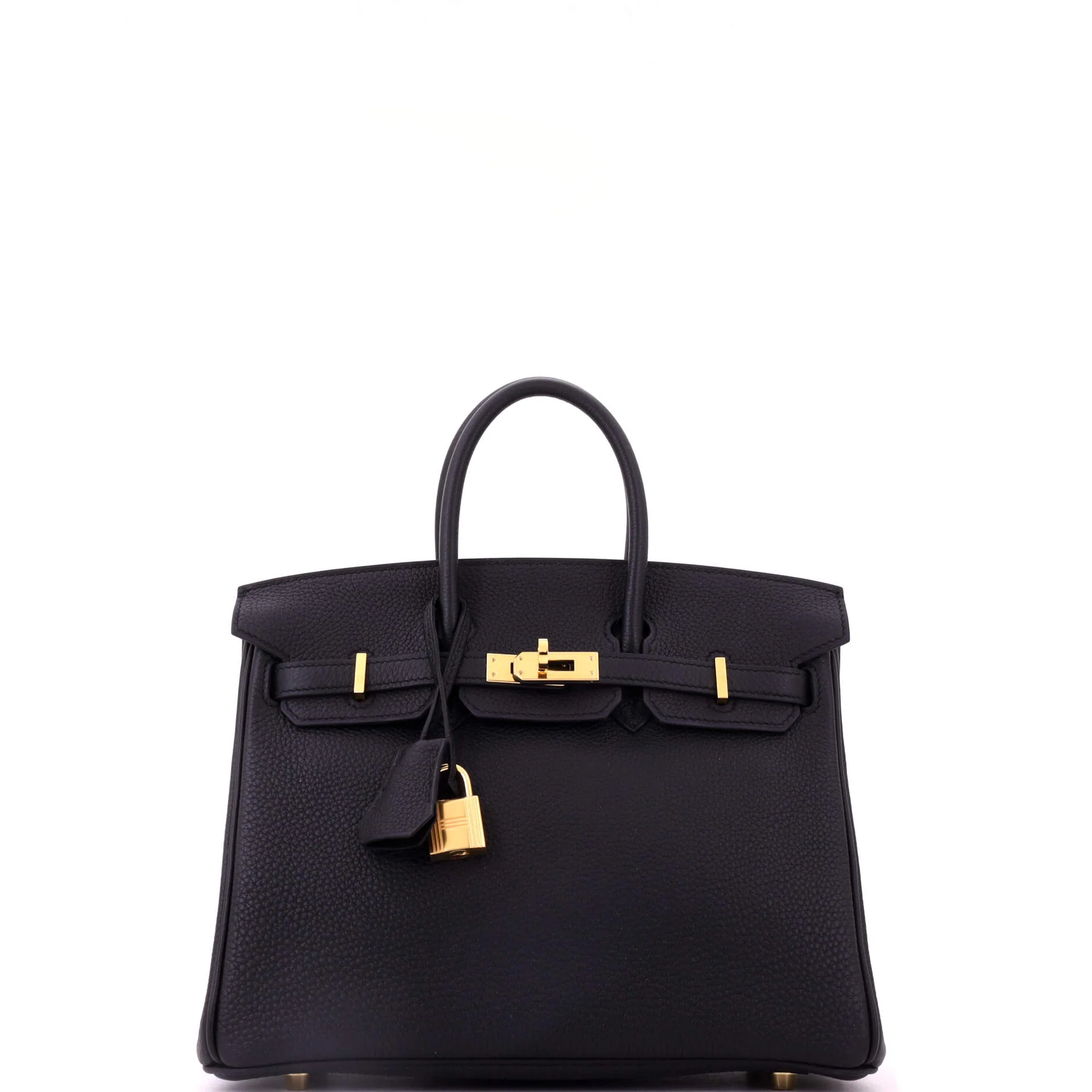 Birkin Handbag Noir Togo with Gold Hardware 25