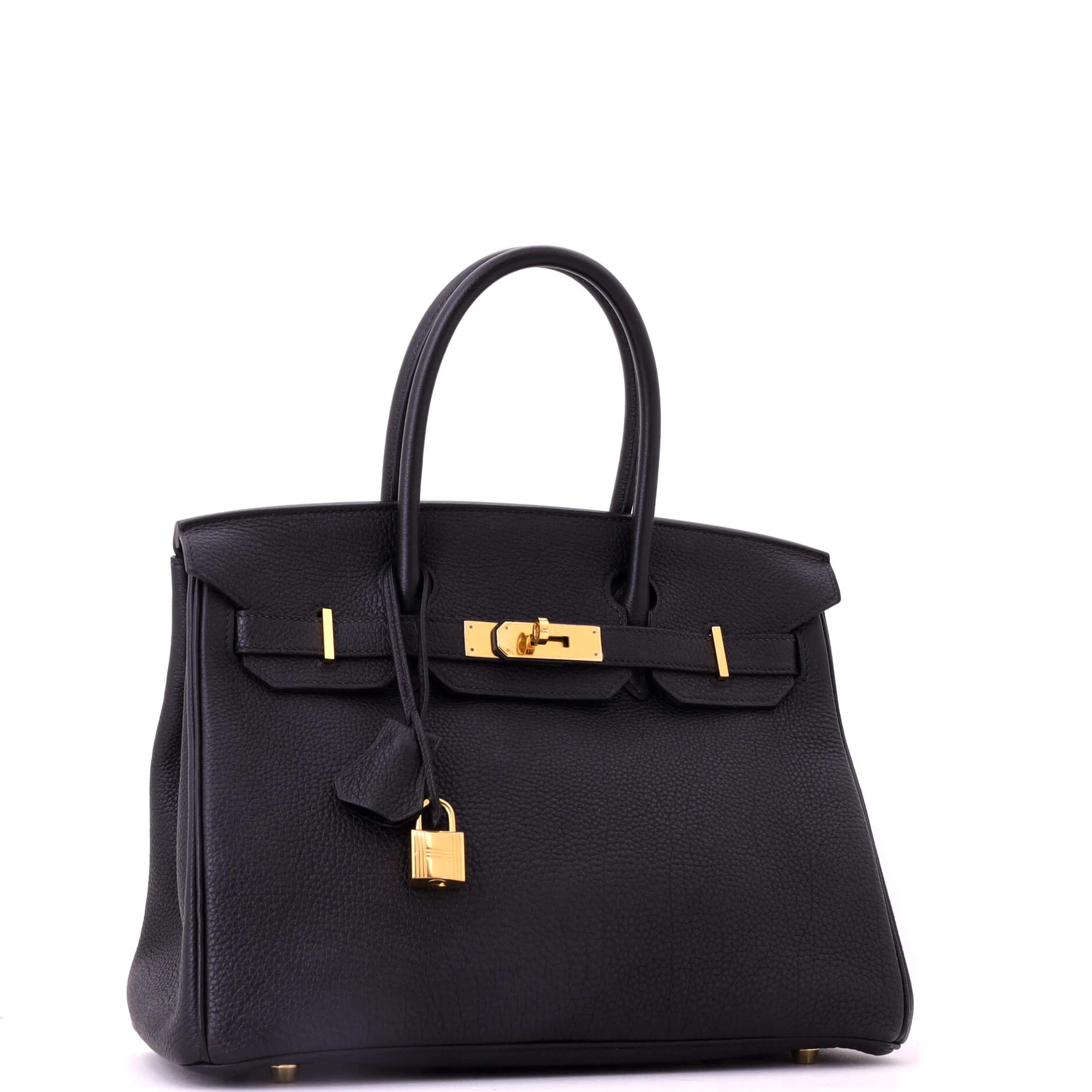 Birkin Handbag Noir Togo with Gold Hardware 30 - Image 3