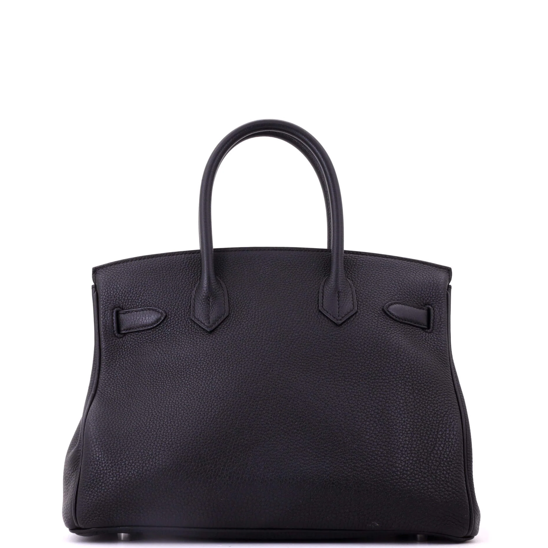 Birkin Handbag Noir Togo with Palladium Hardware 30 - Image 4