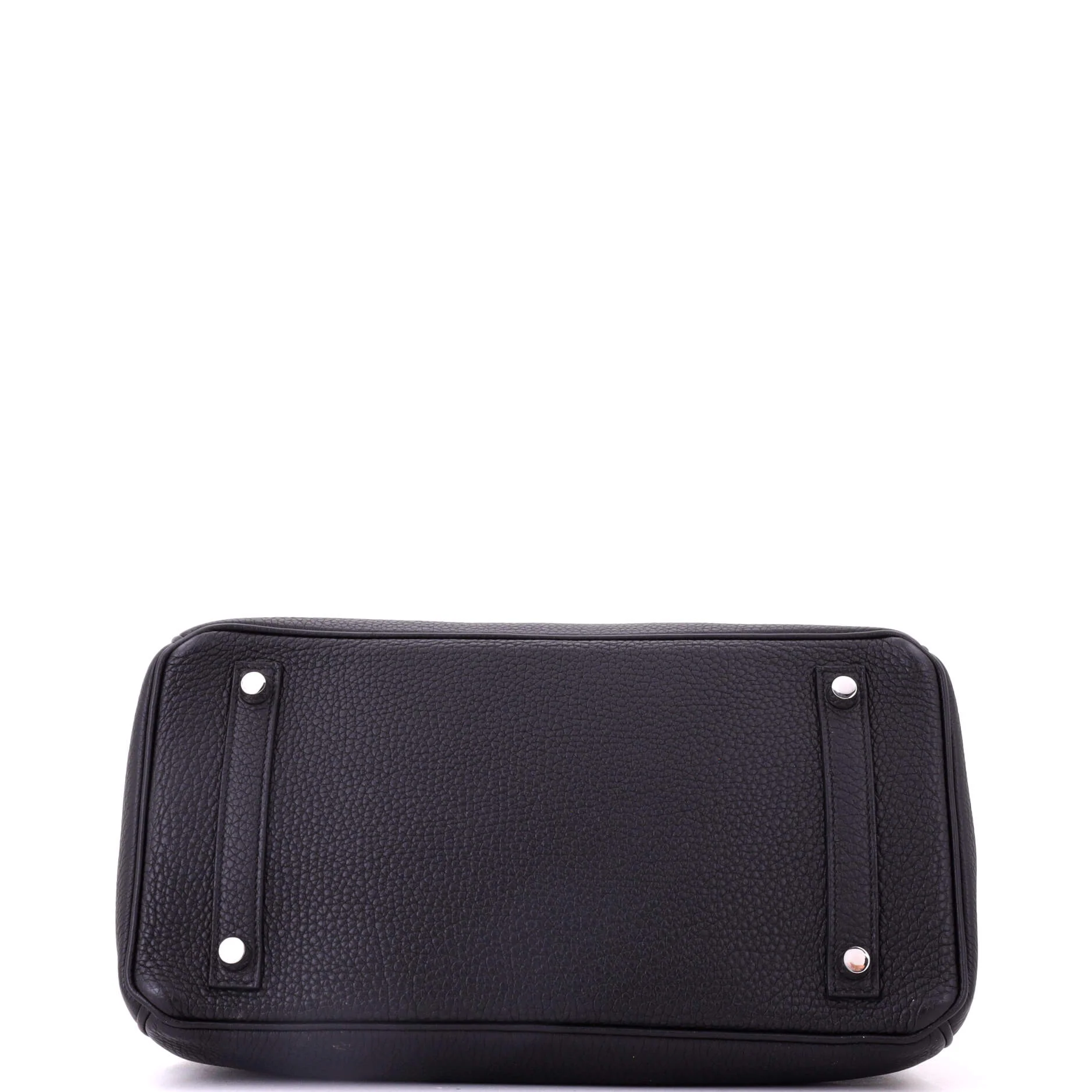 Birkin Handbag Noir Togo with Palladium Hardware 30 - Image 5