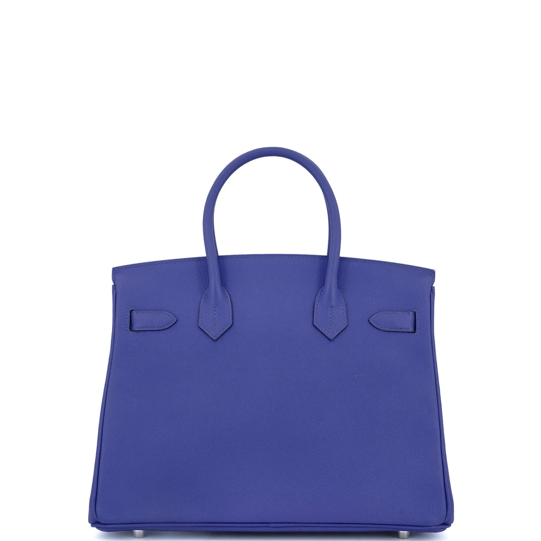 Birkin Handbag Bleu Electrique Epsom with Palladium Hardware 30 - Image 4