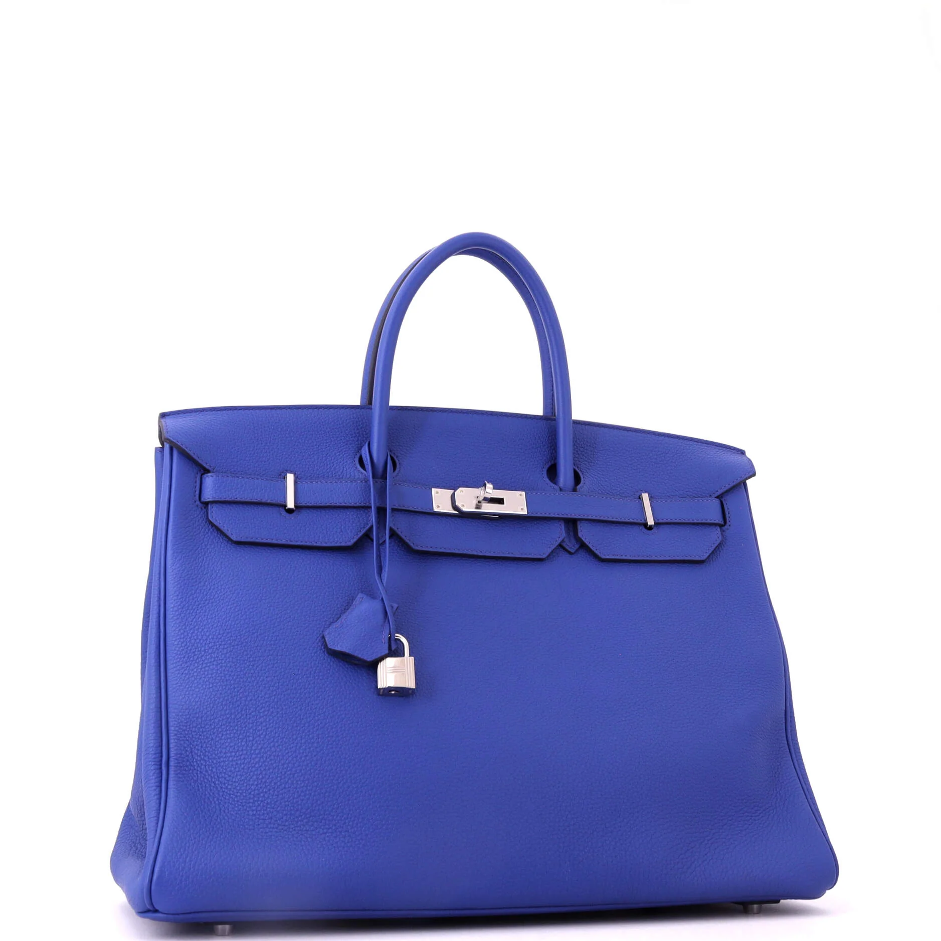 Birkin Handbag Bleu Royal Togo with Palladium Hardware 40 - Image 2
