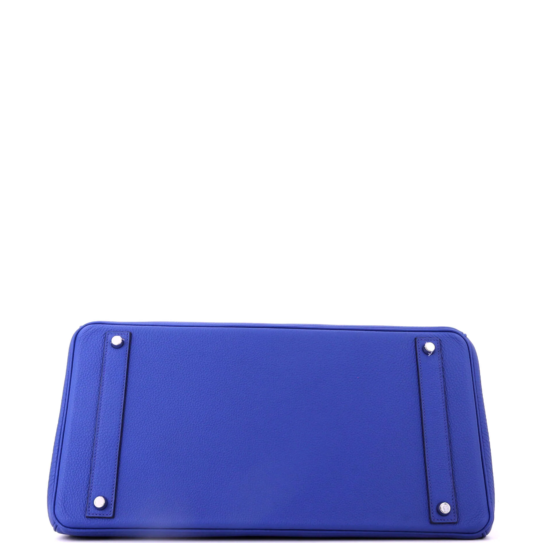 Birkin Handbag Bleu Royal Togo with Palladium Hardware 40 - Image 4