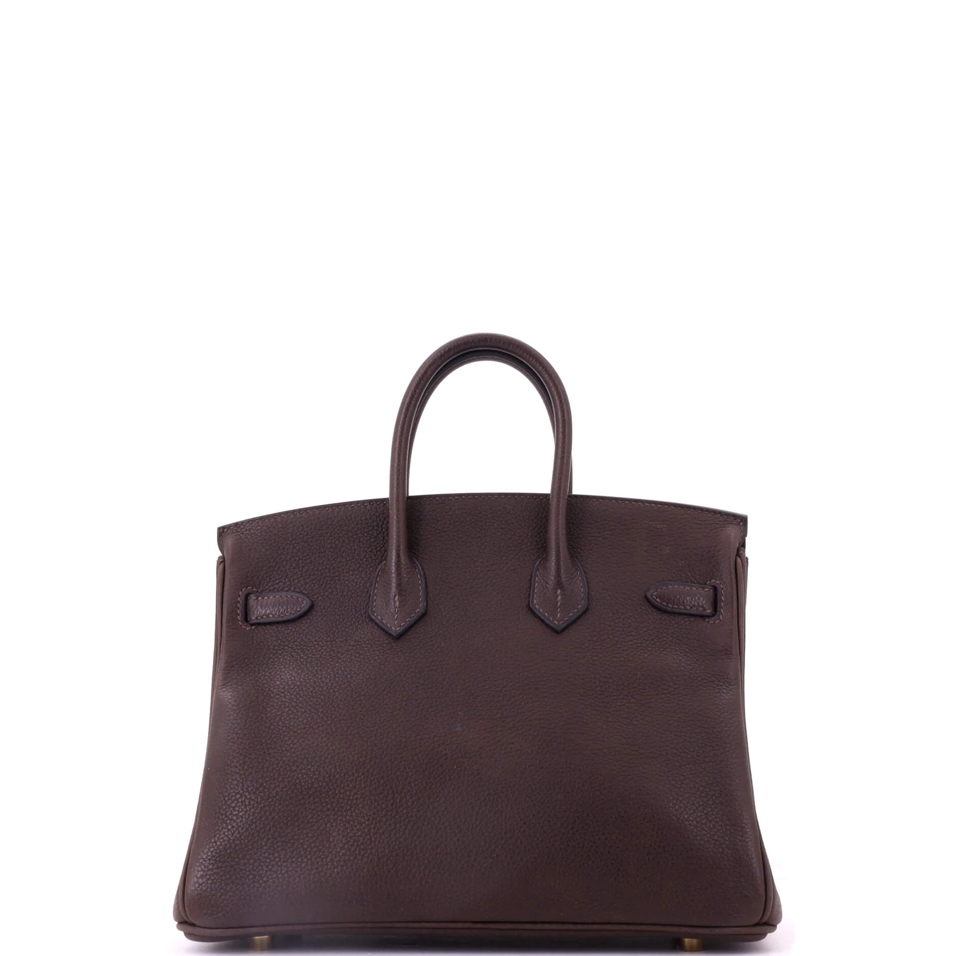 Birkin Handbag Ebene Barenia Faubourg with Gold Hardware 25 - Image 4