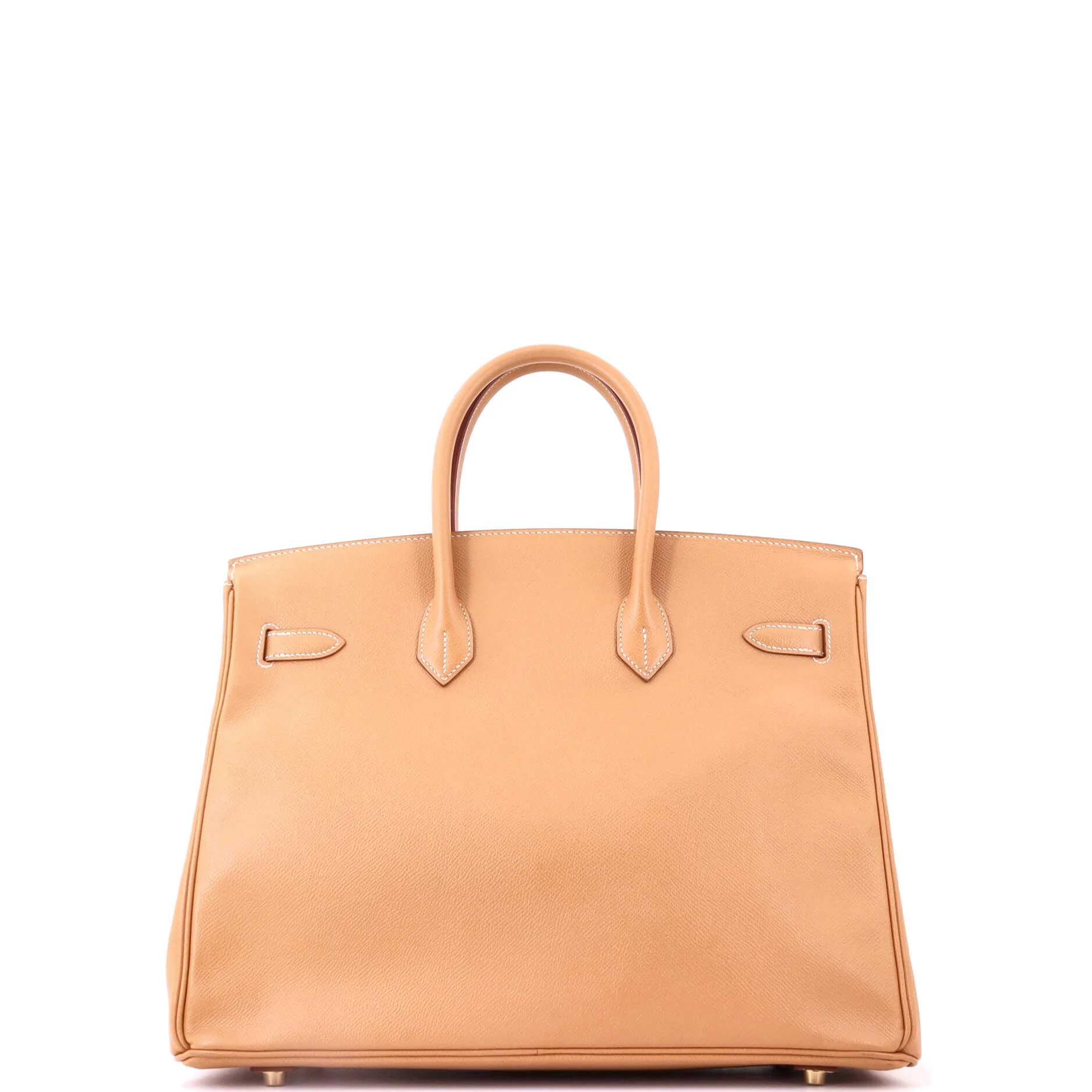 Birkin Handbag Natural Courchevel with Gold Hardware 35 - Image 4