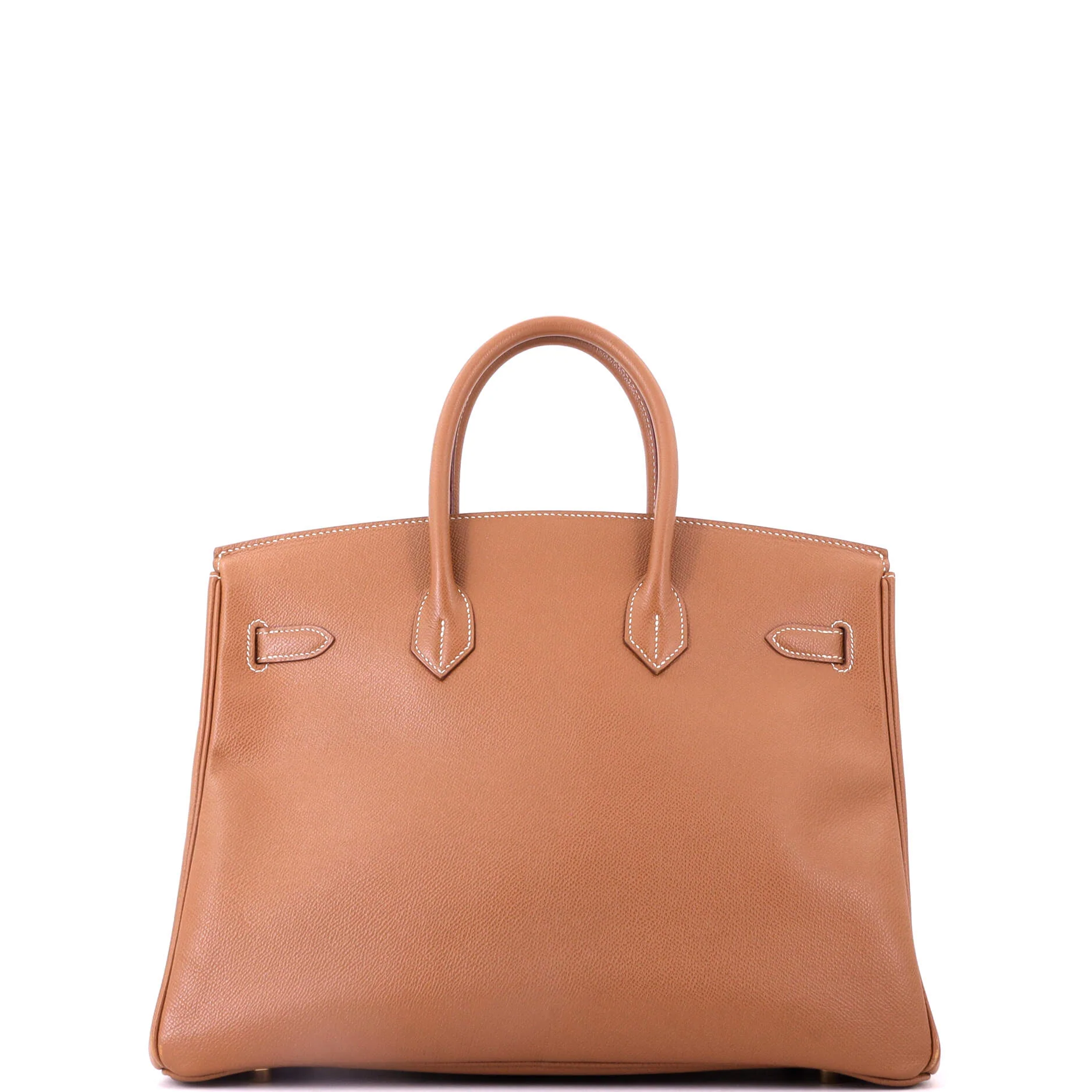 Birkin Handbag Gold Courchevel with Gold Hardware 35 - Image 4