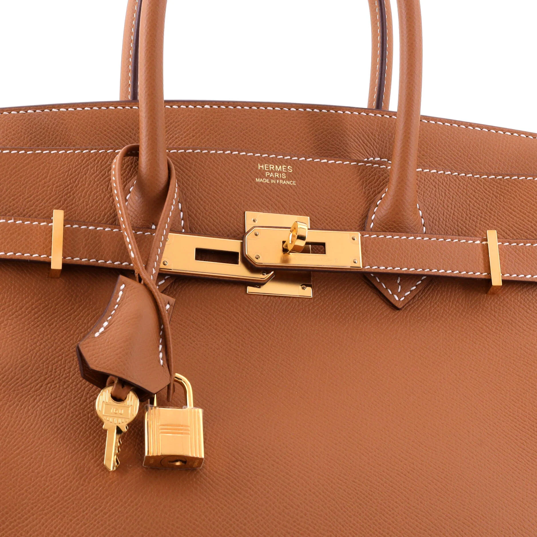 Birkin Handbag Gold Epsom with Gold Hardware 30 - Image 6