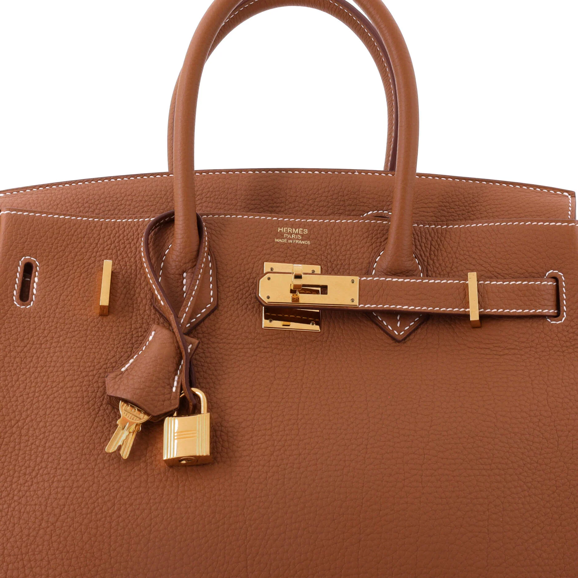 Birkin Handbag Gold Togo with Gold Hardware 30 - Image 6