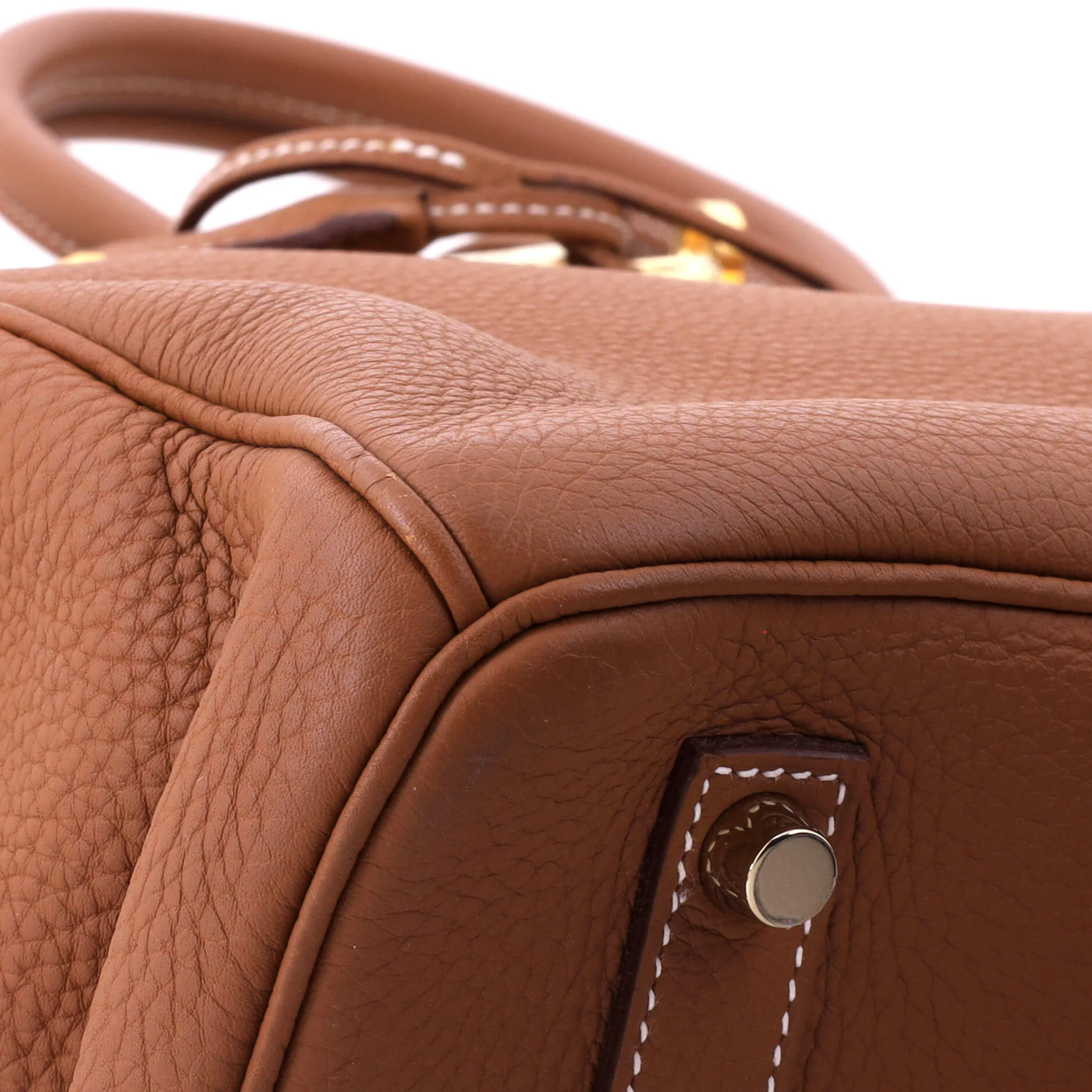 Birkin Handbag Gold Togo with Gold Hardware 35 - Image 8