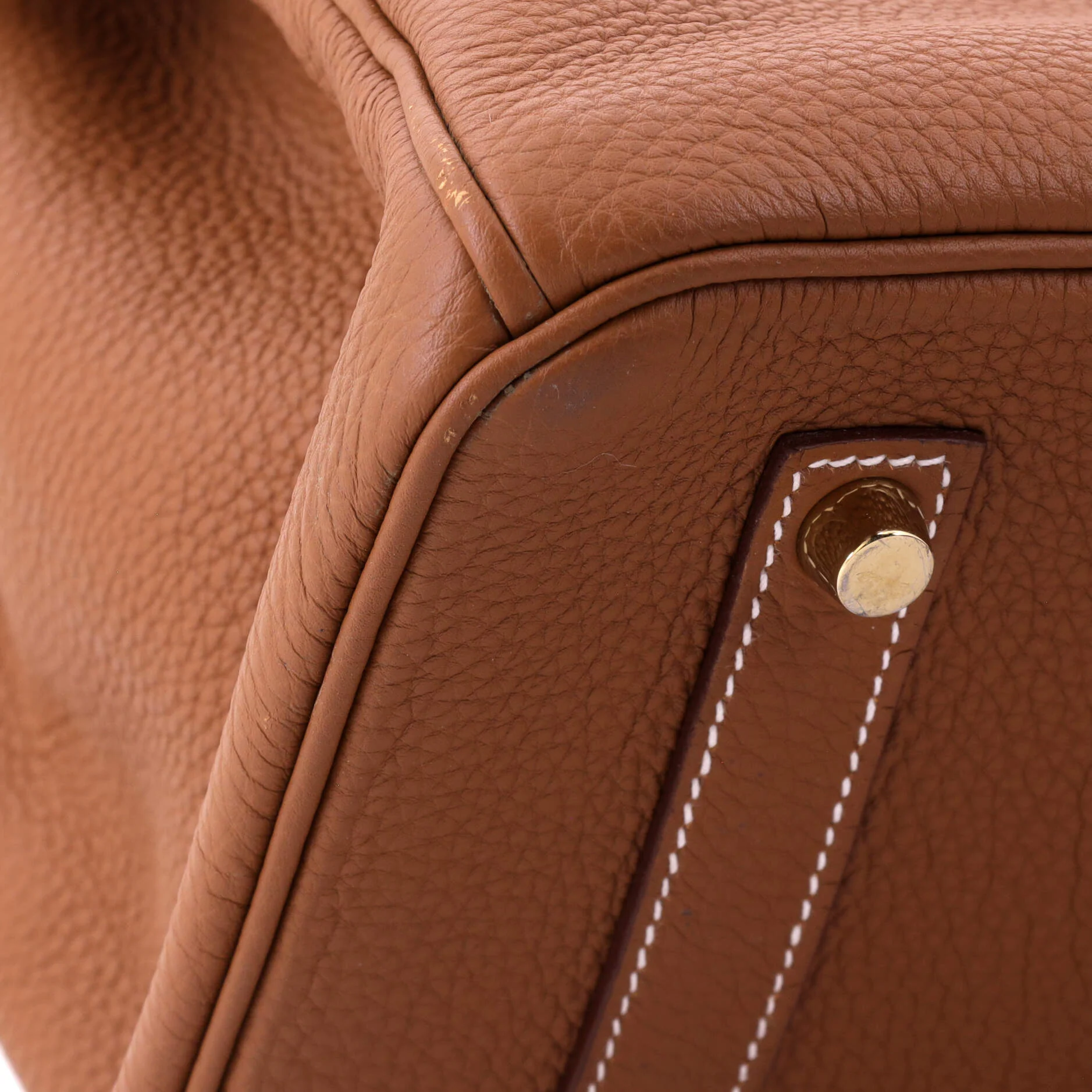 Birkin Handbag Gold Togo with Gold Hardware 35 - Image 7