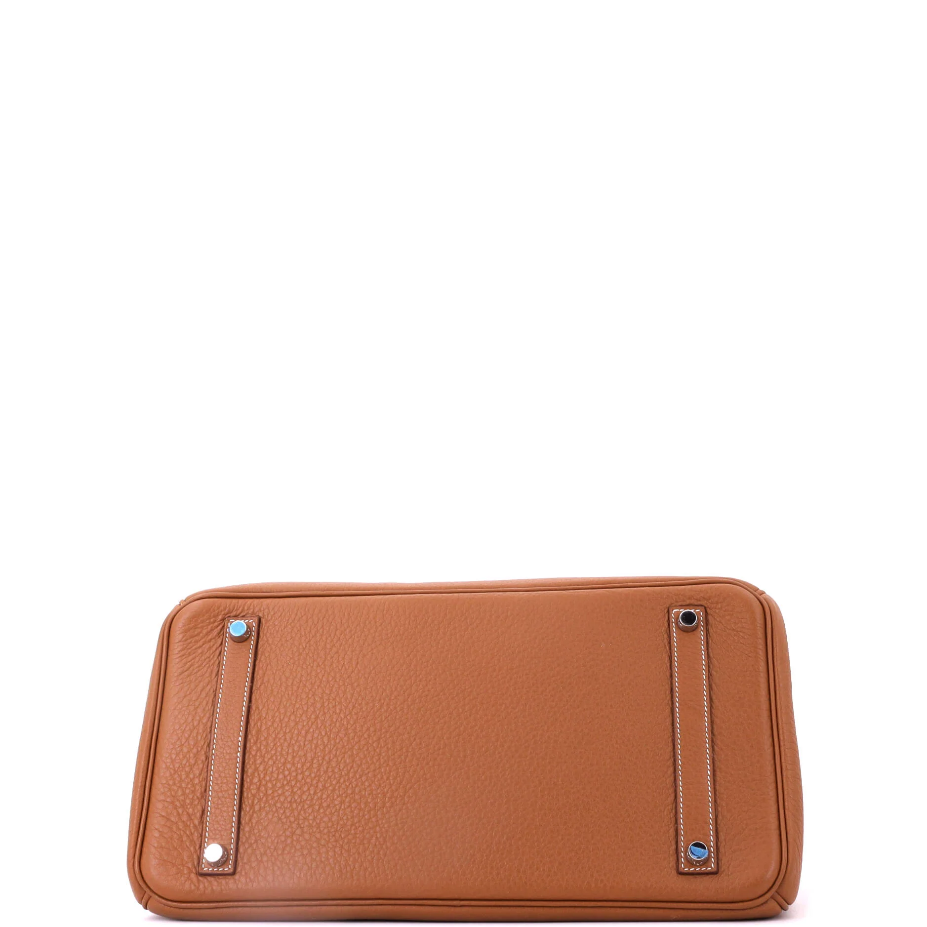 Birkin Handbag Gold Togo with Palladium Hardware 35 - Image 5