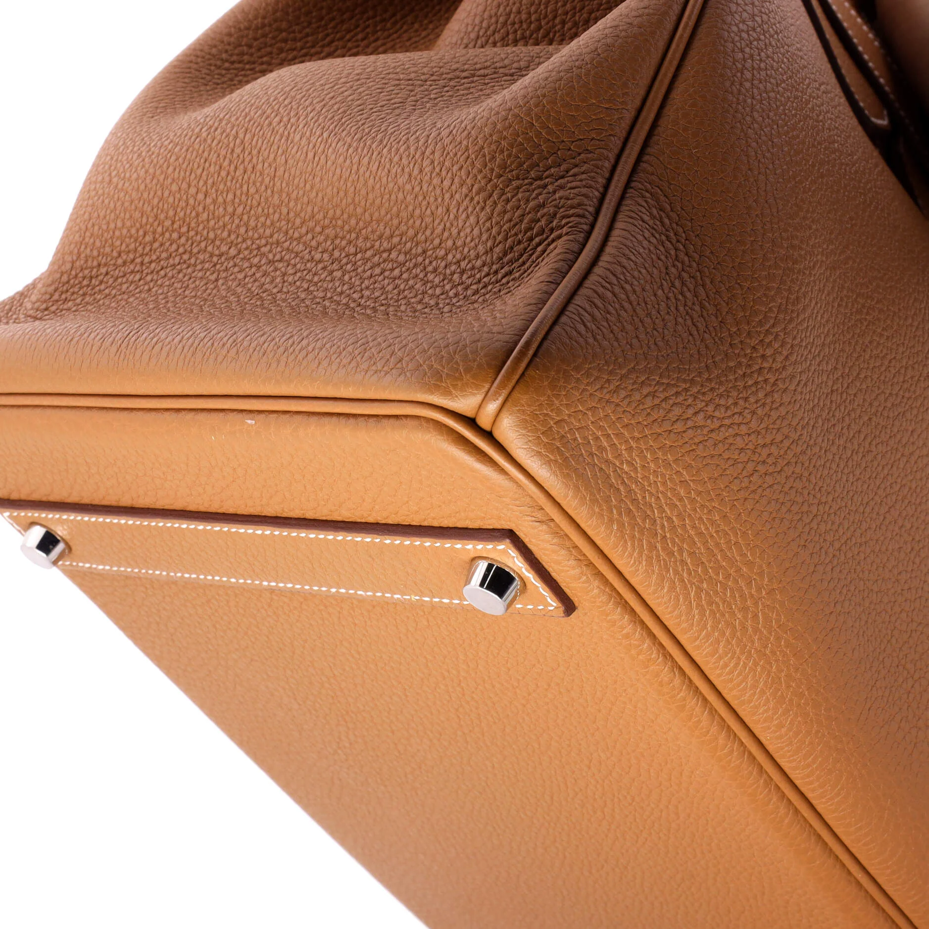Birkin Handbag Gold Togo with Palladium Hardware 40 - Image 8