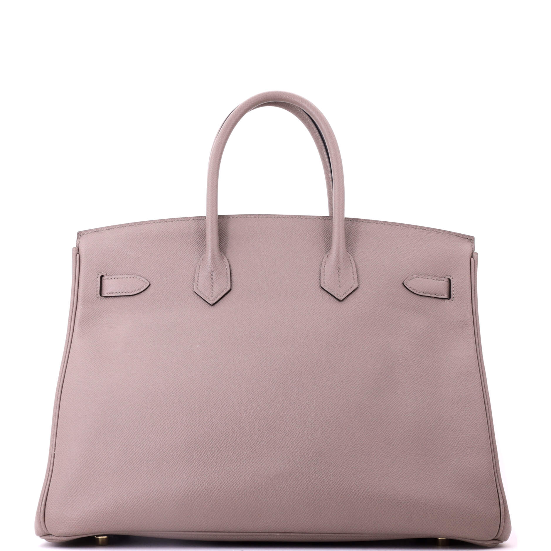 Birkin Handbag Grey Epsom with Gold Hardware 35 - Image 4