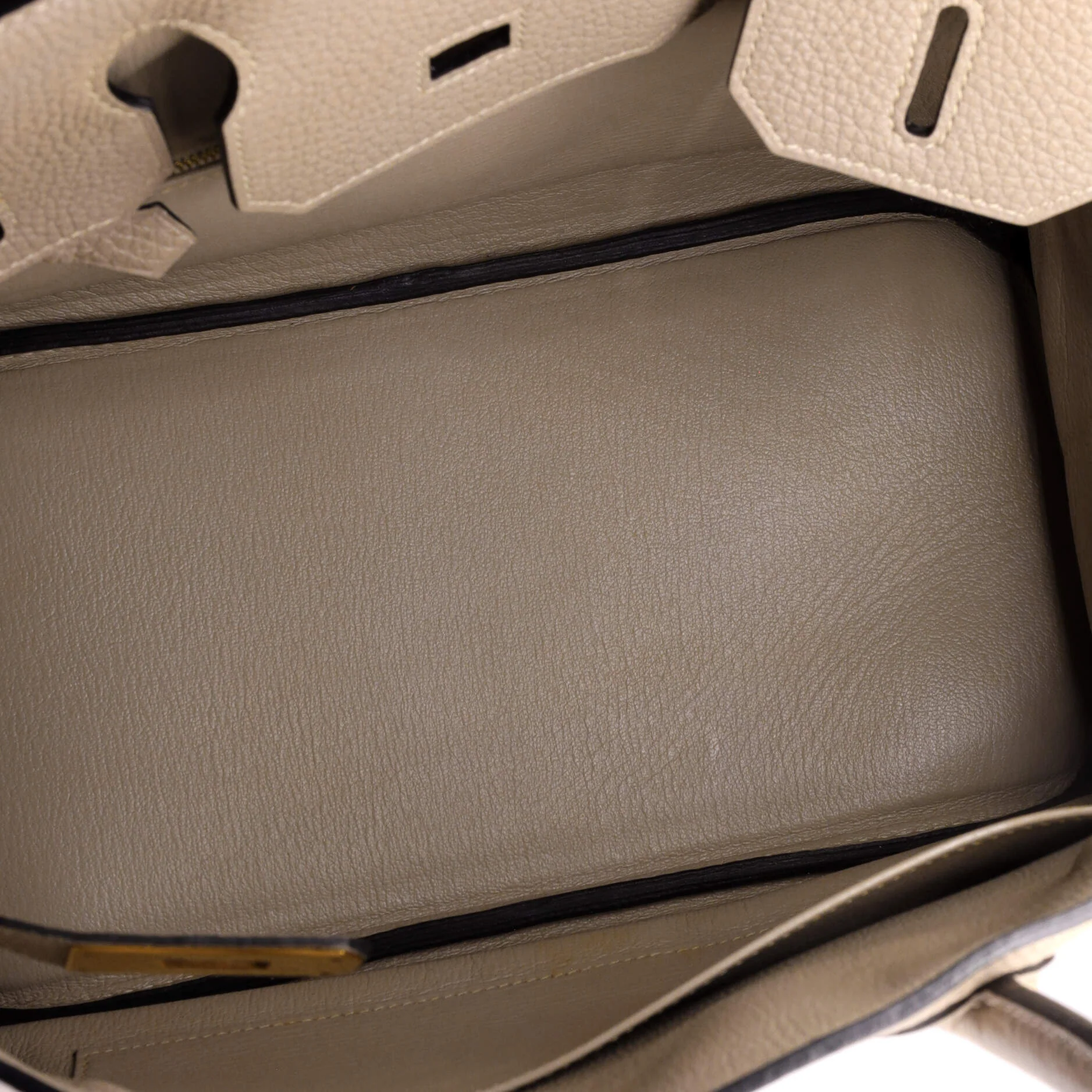 Birkin Handbag Grey Togo with Gold Hardware 30 - Image 6