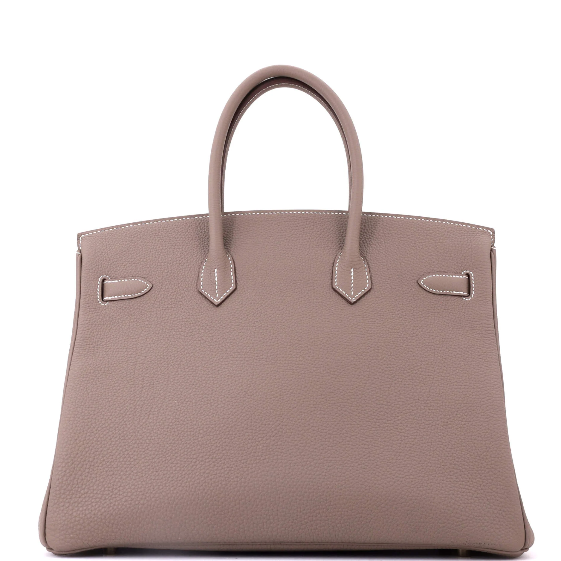 Birkin Handbag Grey Togo with Gold Hardware 35 - Image 4