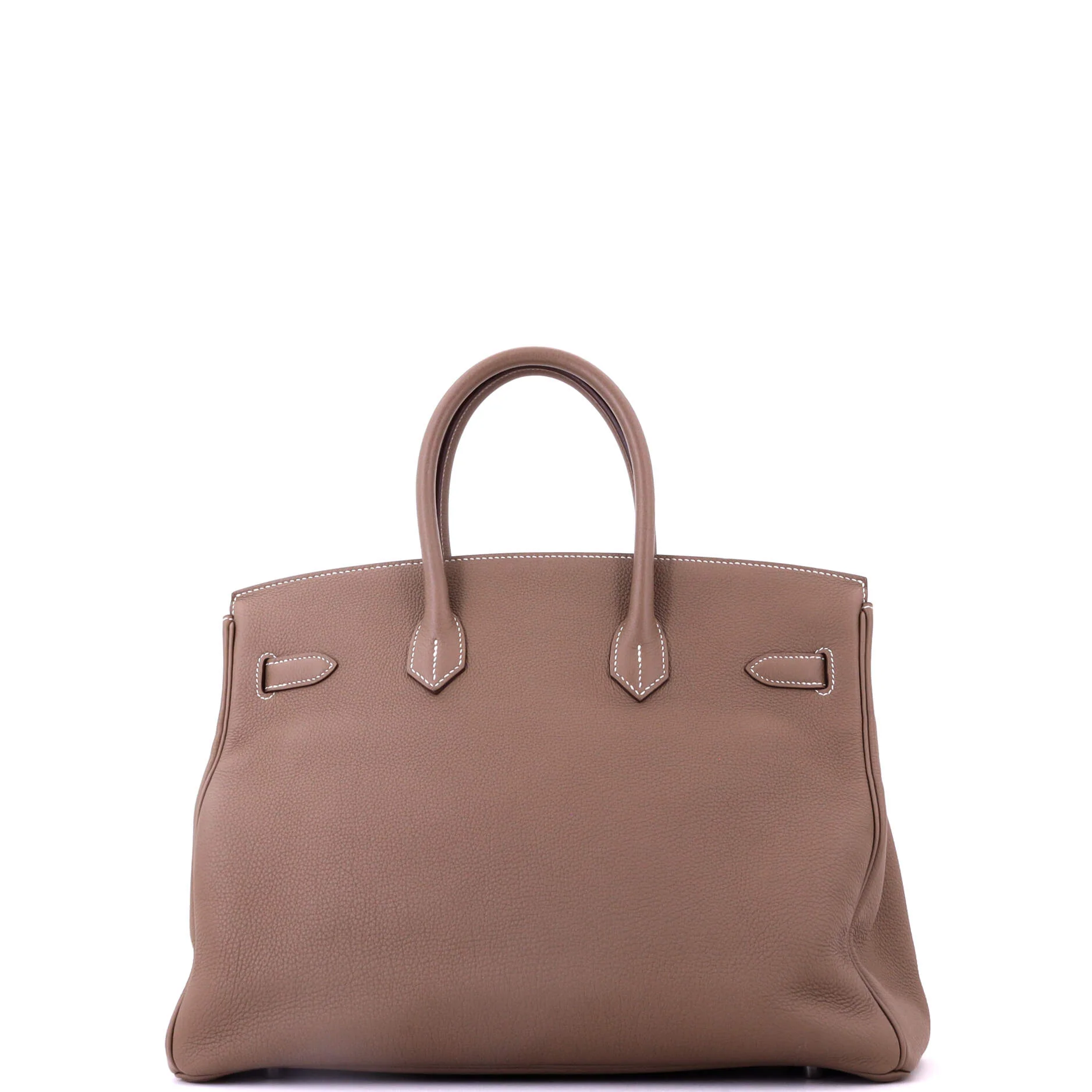 Birkin Handbag Grey Togo with Palladium Hardware 35 - Image 4